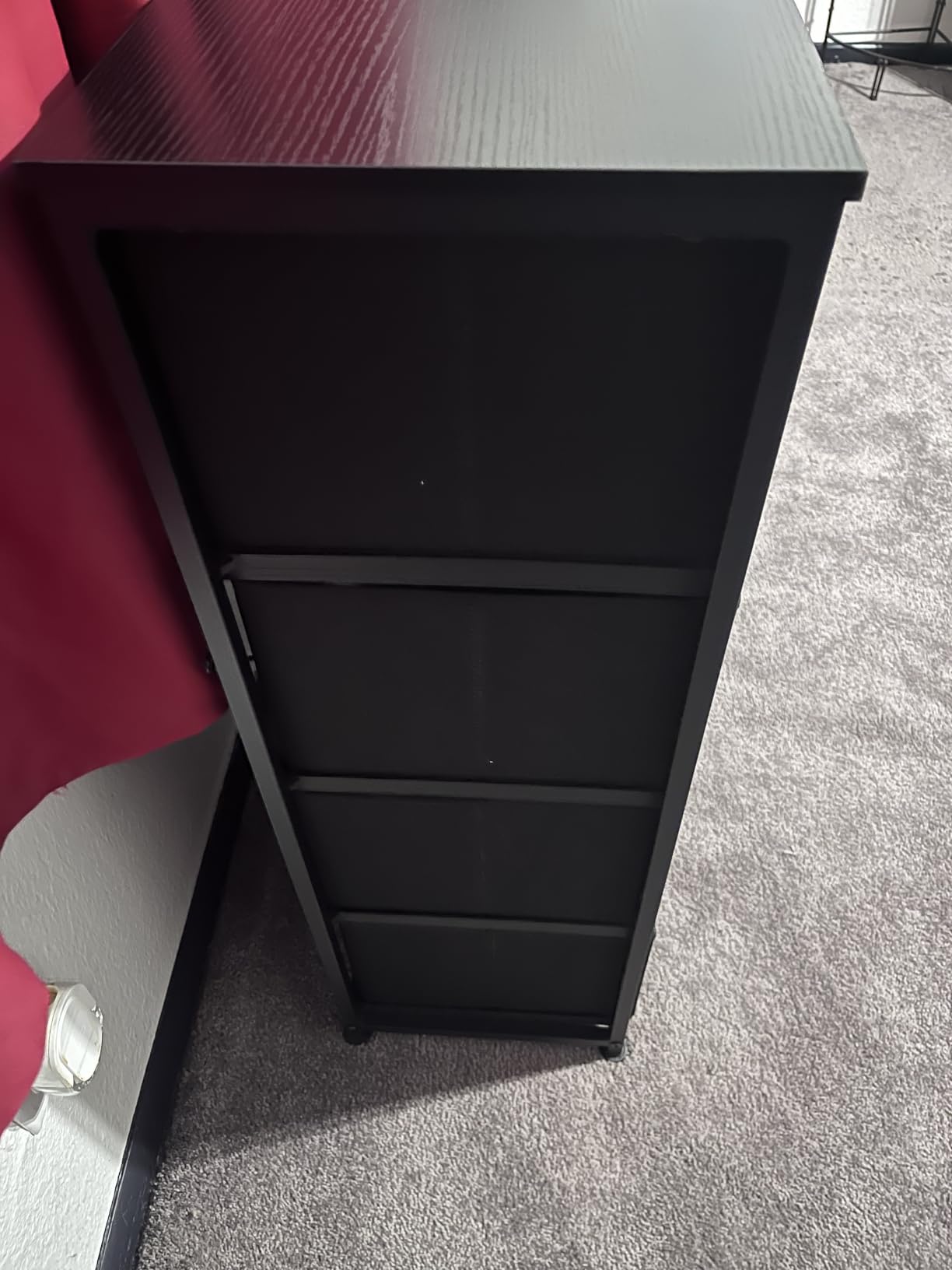 9-Drawer Dresser for Bedroom, Anti-Tip Tall Storage Organizer | Chest of Drawers with Wooden Top and Metal Frame Fabric Bins for Closet, Living Room, Hallway, Entryway, Black customer photo 2