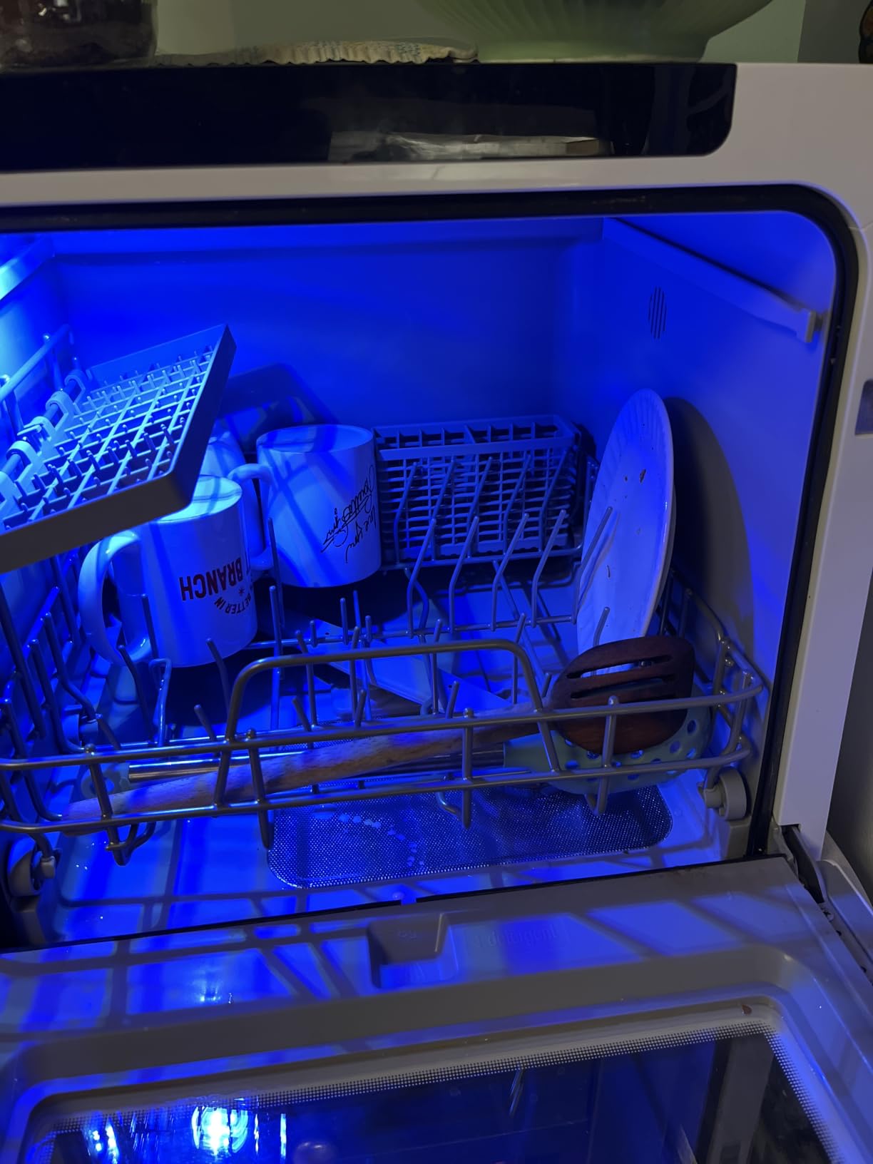 EUHOMY Countertop Dishwasher Portable, 8 Programs Mini Dishwasher with 5L Built-in Water Tank and Inlet hose, No Hookup Needed, Dish Washer with Self Clean/Baby Care/Air Dry, for Apartments & RVs customer photo 1