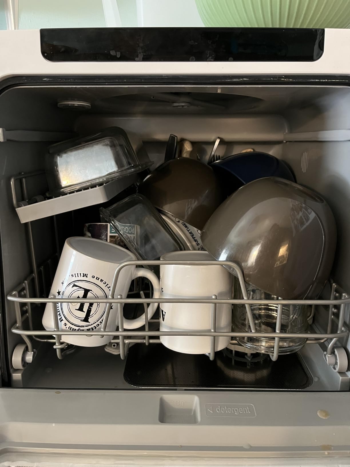 EUHOMY Countertop Dishwasher Portable, 8 Programs Mini Dishwasher with 5L Built-in Water Tank and Inlet hose, No Hookup Needed, Dish Washer with Self Clean/Baby Care/Air Dry, for Apartments & RVs customer photo 2