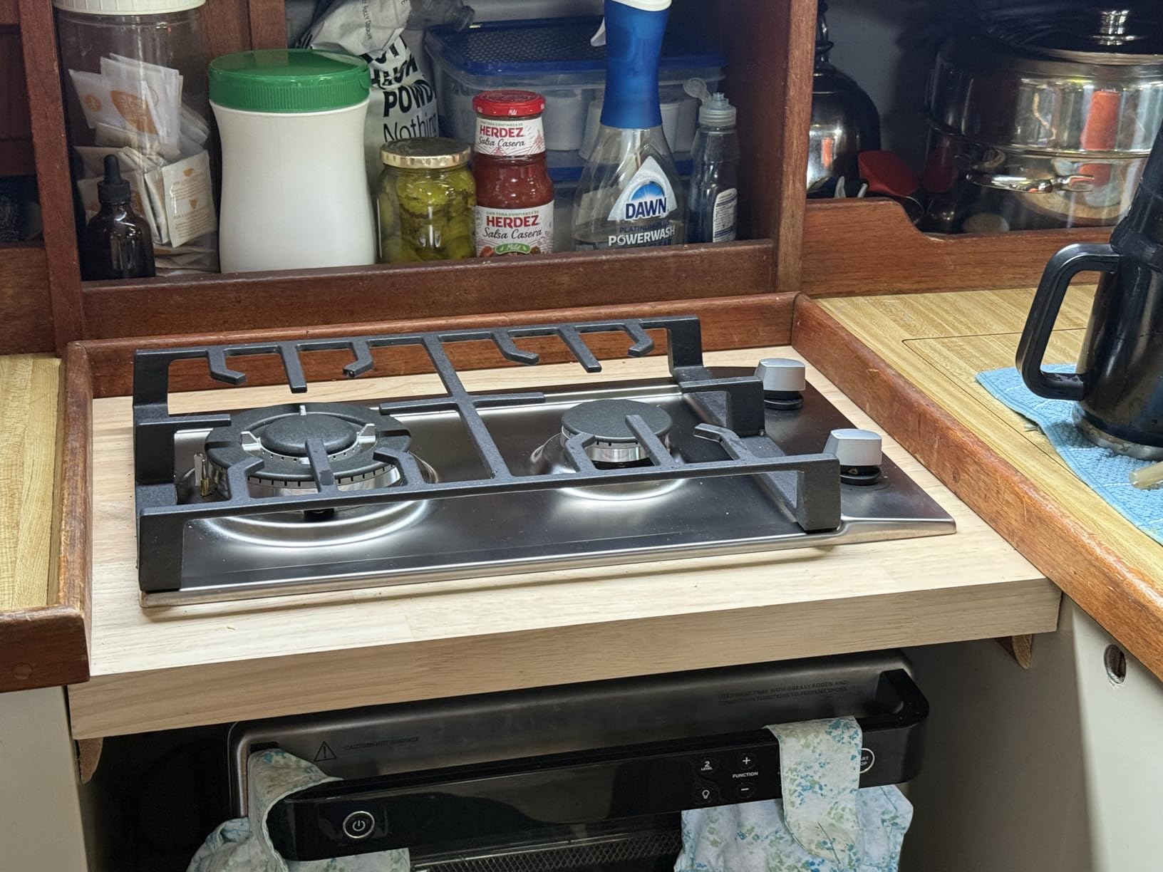 30 Inch Hybrid Gas & Induction Combo Cooktop, 5 Burners (2 Gas+3 Induction) | 12000 BTU Boost, Child Safety Lock, Bridge Griddle Mode, Drop-in Cooktop for Kitchen, 6700W customer photo 1