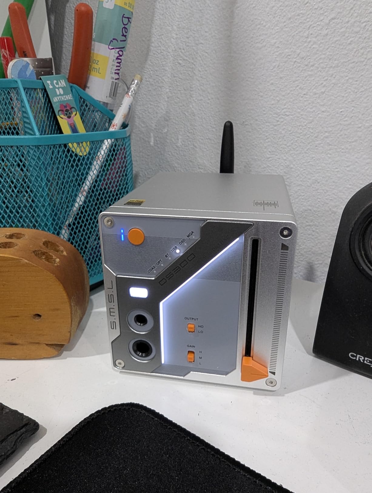 SMSL DS300 Balanced DAC Headphone Amplifier 3000mWx2 Power ES9039Q2M Chip | Decoder 6.35mm/4.4mm XLR/RCA Output XU316 32bit/768kHz DSD512 for Home Audio/PC with USB/Optical/Coaxial/Bluetooth customer photo 1