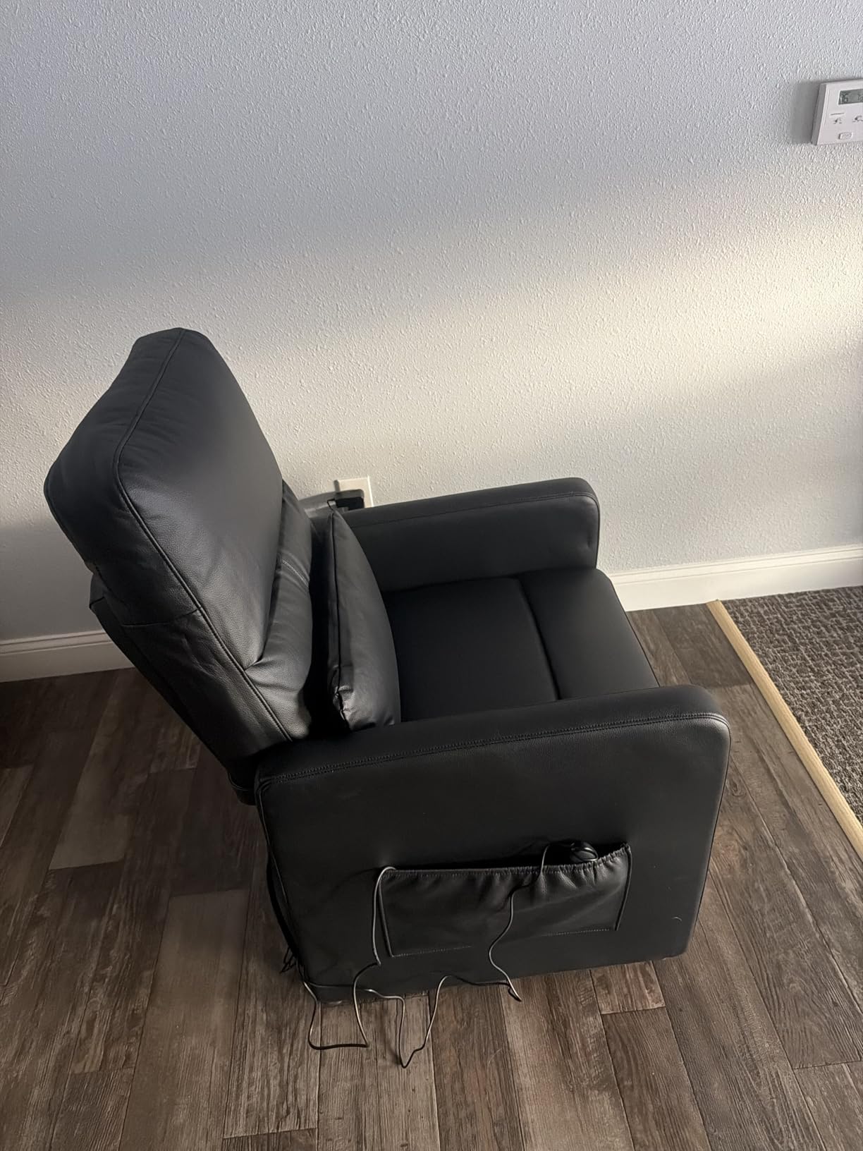 GarveeHome Power Recliner Chair - Heat and Massage, Adjustable Electric Recliner Ergonomic PU Leather Single Sofa, Tall Back, Padded Seat, Home Theater Seating for Living Room customer photo 1