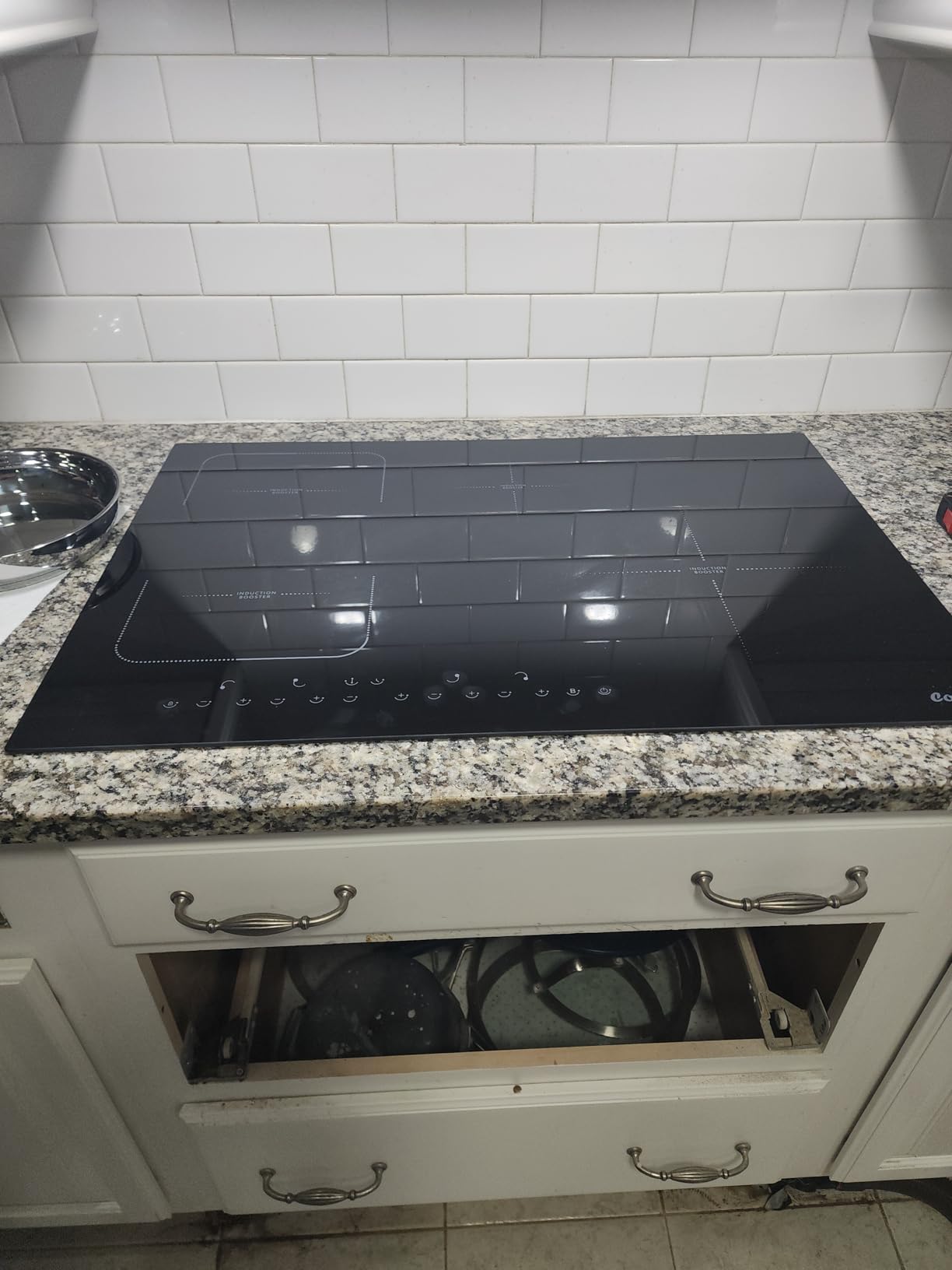 Induction Cooktop 30 Inch with Iron Pot 7200W, 220V Hard Wired | 4 Burner Built-in Induction Stove 30