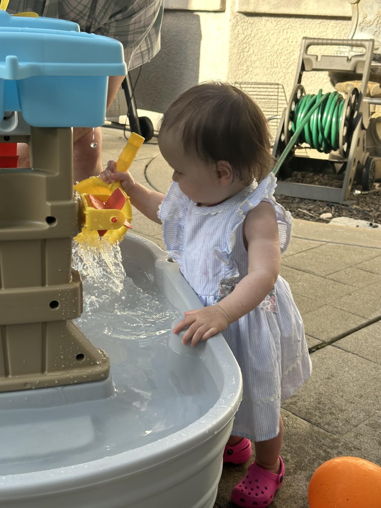 Step2 Rain Showers & Flow Kids Water Table, Outdoor Toddler Activity Table, 15-Piece Accessory Set, Ages 1.5+ Years Old, Multicolor (Gray, Blue, Red) customer photo 1