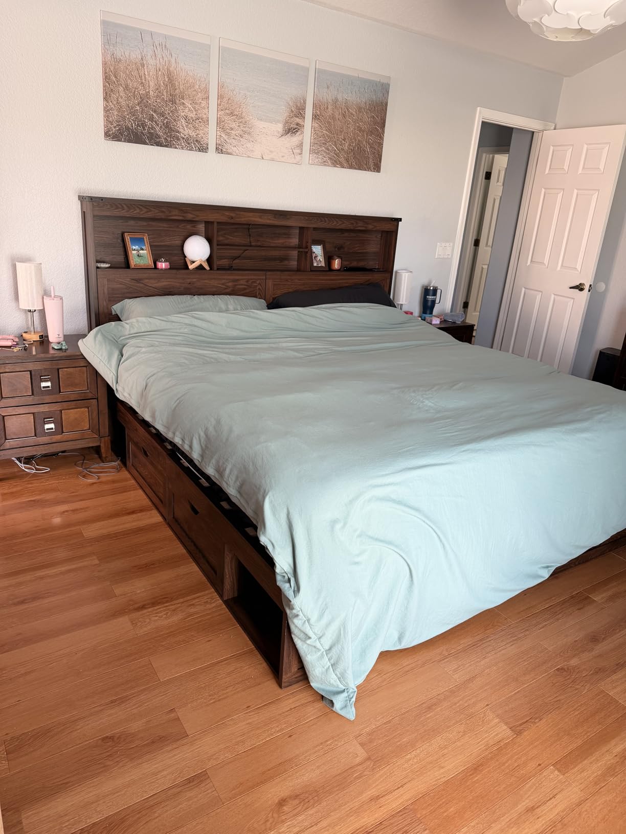 Farmhouse Full Size Bed Frame with 52