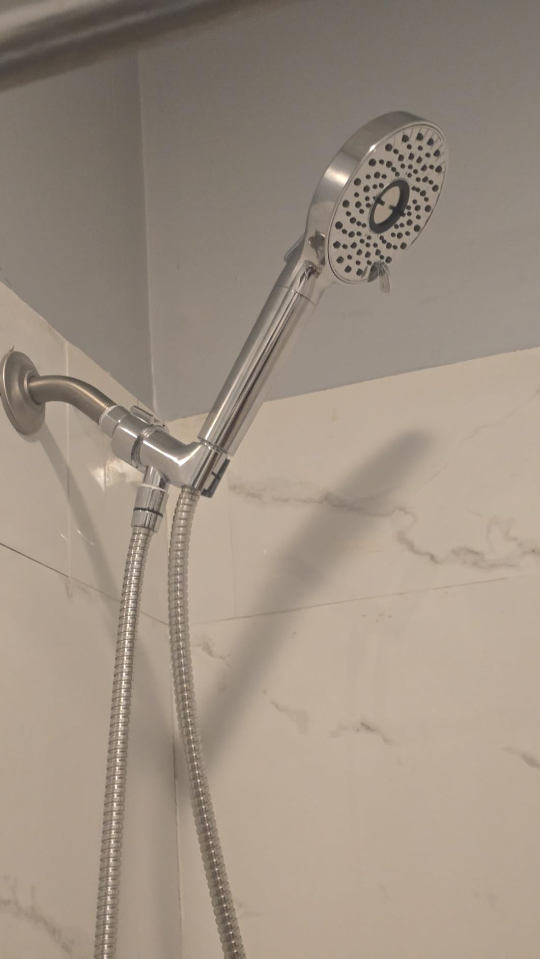 Magichome Shower Head with Handheld, High Pressure 10-Spd Detachable Chrome Showerhead with Stainless Hose customer photo 2