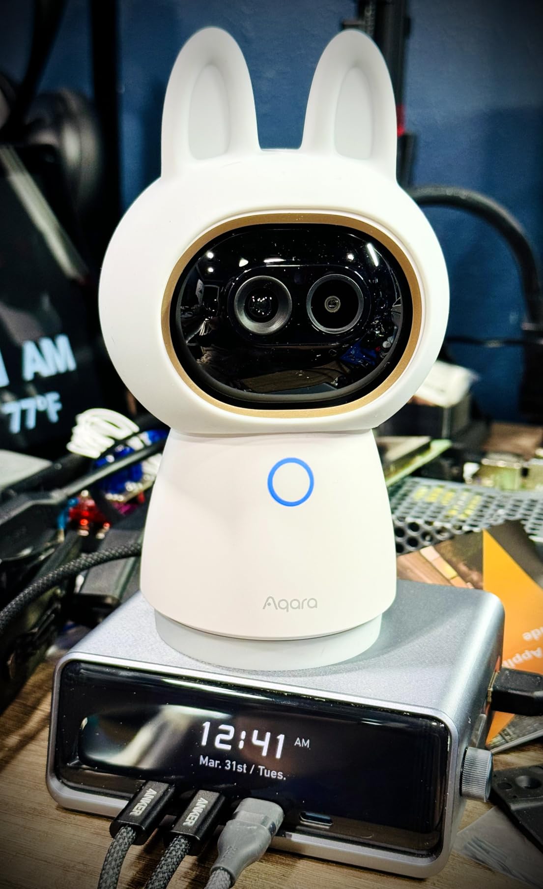 Aqara Indoor Security Camera G350, 4K UHD Dual-Lens Matter Camera Hub | 9X Zoom, 360 Pan & Tilt, AI Auto-Tracking, Face/Gesture Recognition, Works with Apple HomeKit, Alexa,Google Home,SmartThings customer photo 2
