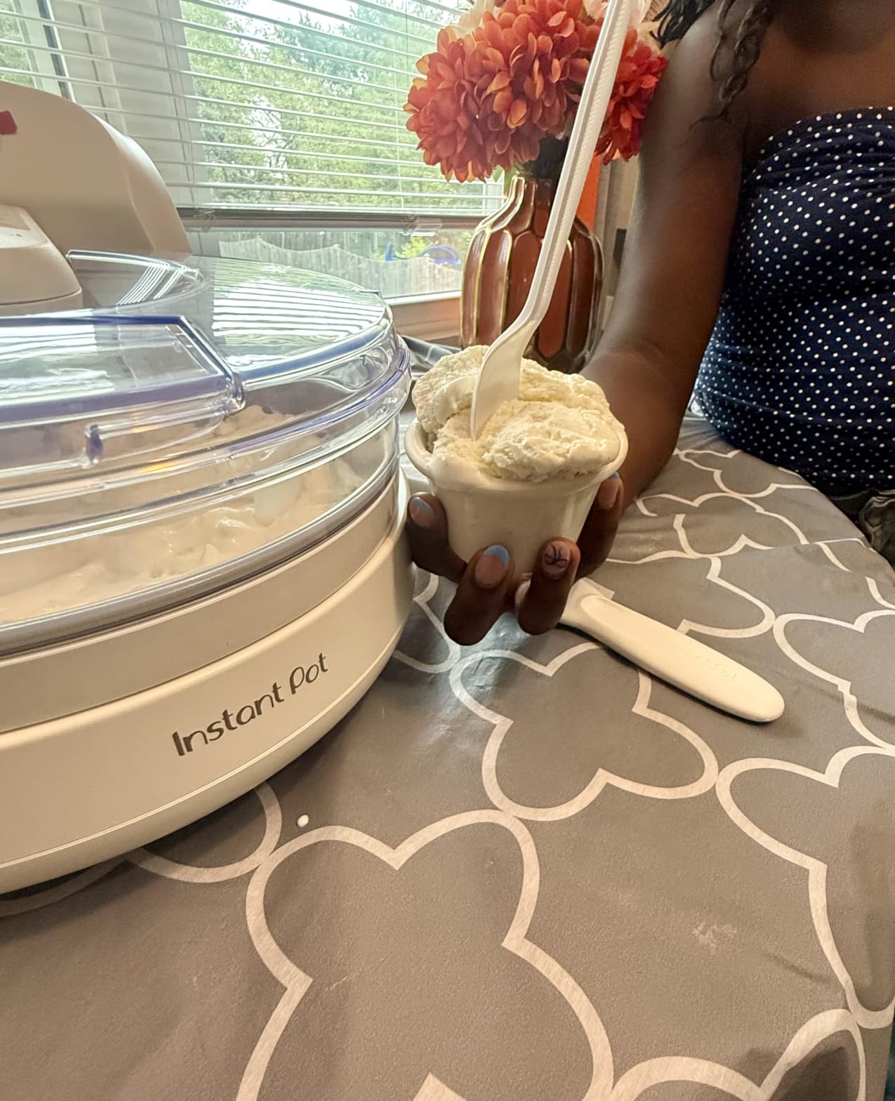 Instant Pot InstantChill Ice Cream Maker with Built-In Compressor, No Pre-Freezing, Real Ice Cream in Minutes*, Gelato, Sorbet, Rolled, Non-Dairy, Mix-Ins, Easy Clean Up, Quiet, Makes Up to 2 Pints customer photo 1