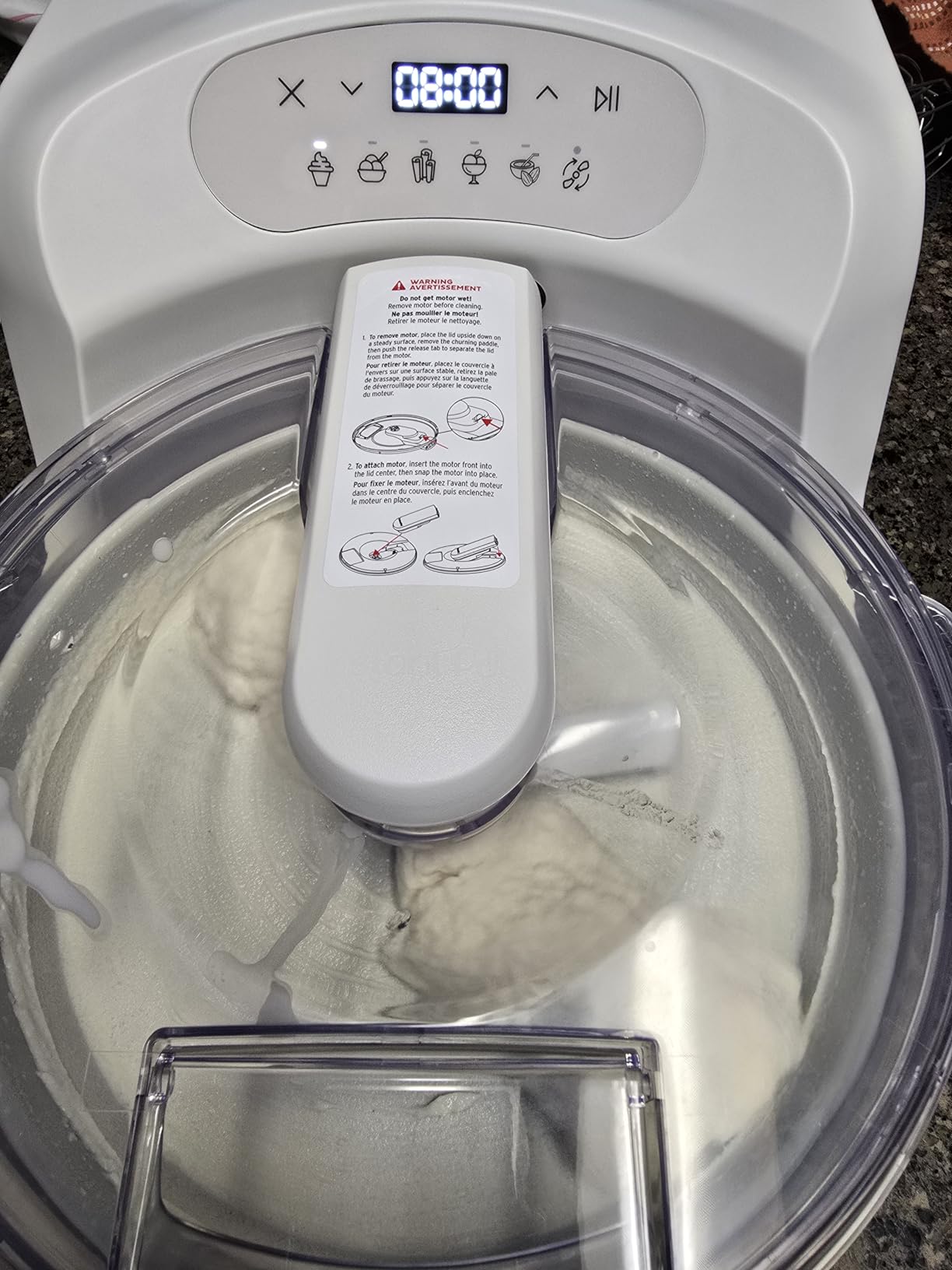 Instant Pot InstantChill Ice Cream Maker with Built-In Compressor, No Pre-Freezing, Real Ice Cream in Minutes*, Gelato, Sorbet, Rolled, Non-Dairy, Mix-Ins, Easy Clean Up, Quiet, Makes Up to 2 Pints customer photo 2