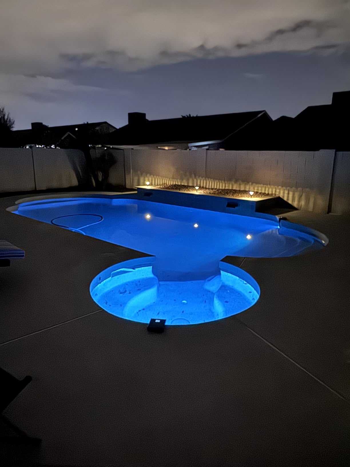 Solar Pool Lights for Inground Pools, Upgraded Solar Lights with LCD Pool Thermometer, Underwater Submersible Led Light for Pool Accessories, Swimming Pool Lighting with 10 Light Modes, 1PC customer photo 2