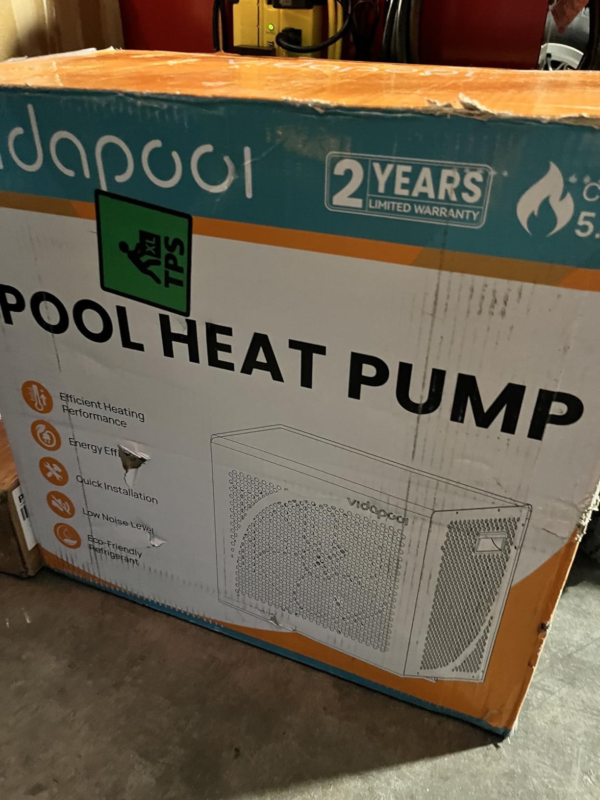 75,000 BTU Inverter Swimming Pool Heat Pump for Above Ground and Inground Pool, Smart WiFi Control Electric Pool Heater customer photo 2