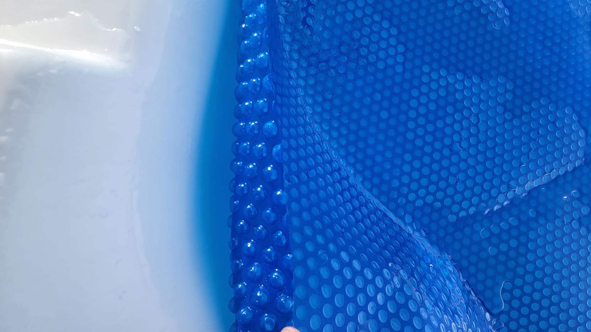 Solar Pool Cover, 12 x 24 FT, Blue Bubble Heating Blanket, 12 Mil | Cuttable Pool Heater Covers for Rectangular Inground & Above Ground Swimming Pools customer photo 2