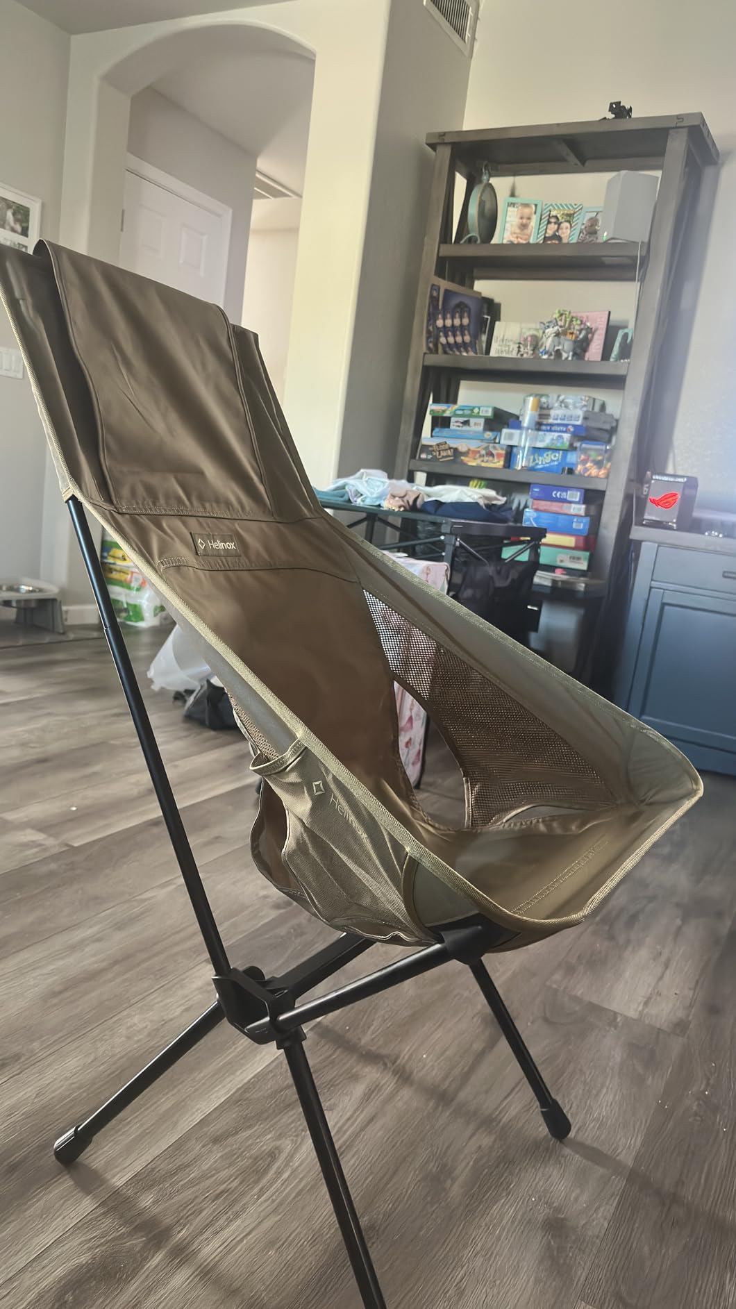 Helinox Sunset Chair (re), Packable Outdoor Furniture, Summer Vacation Holiday Seat, Foldable, Lightweight High-Back Comfort, Sustainable Eco-Friendly Materials, 3.66 lbs(1.6 kg), Heritage Multi Block customer photo 2
