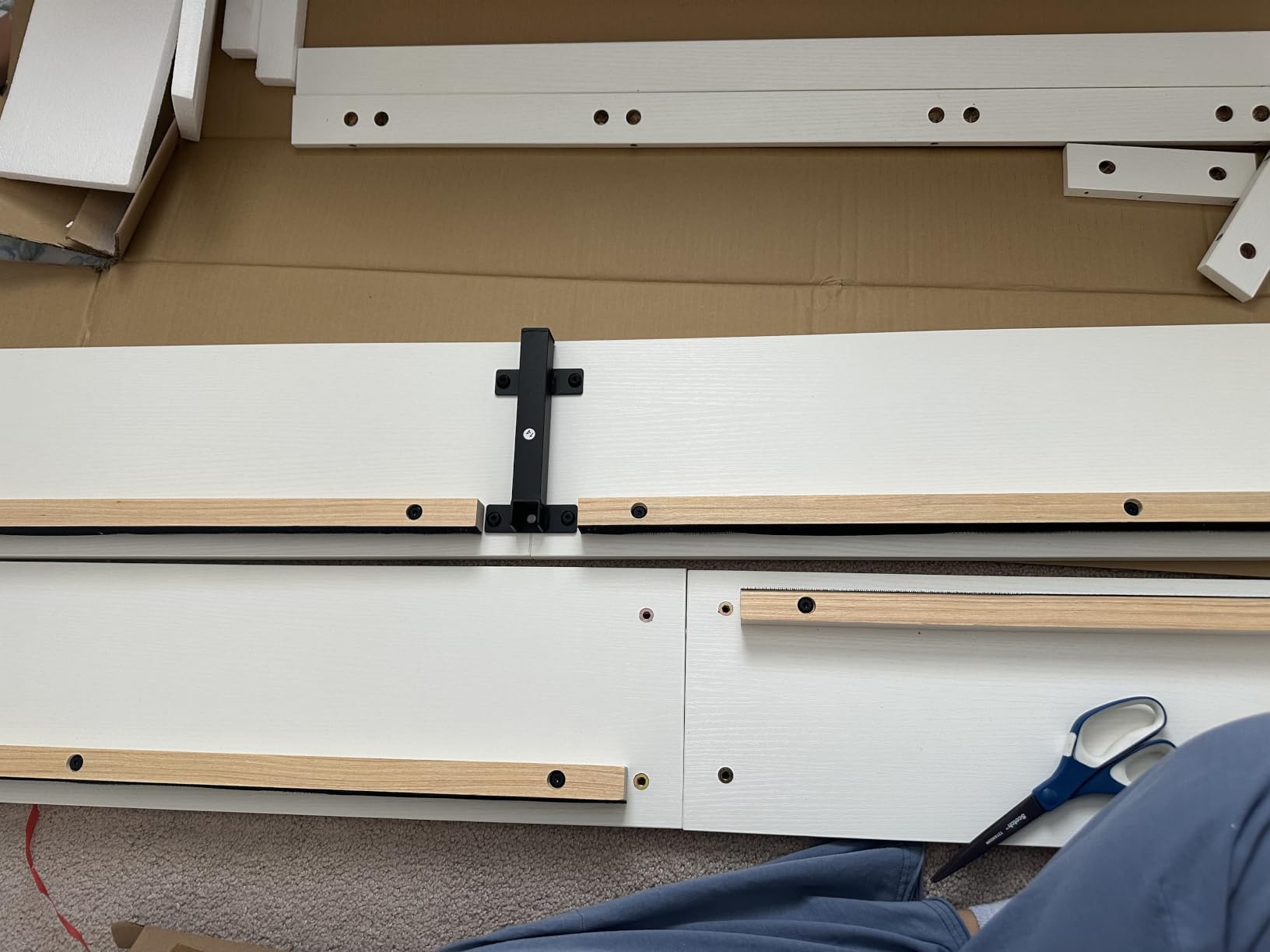 Garvee Queen Size Bed Frame with Storage Headboard and Raised Footboard | Wooden Queen-Floor Low Platform Bed for Bedroom, Heavy Duty & Noise Free, No Box Spring Needed, Espresso customer photo 1