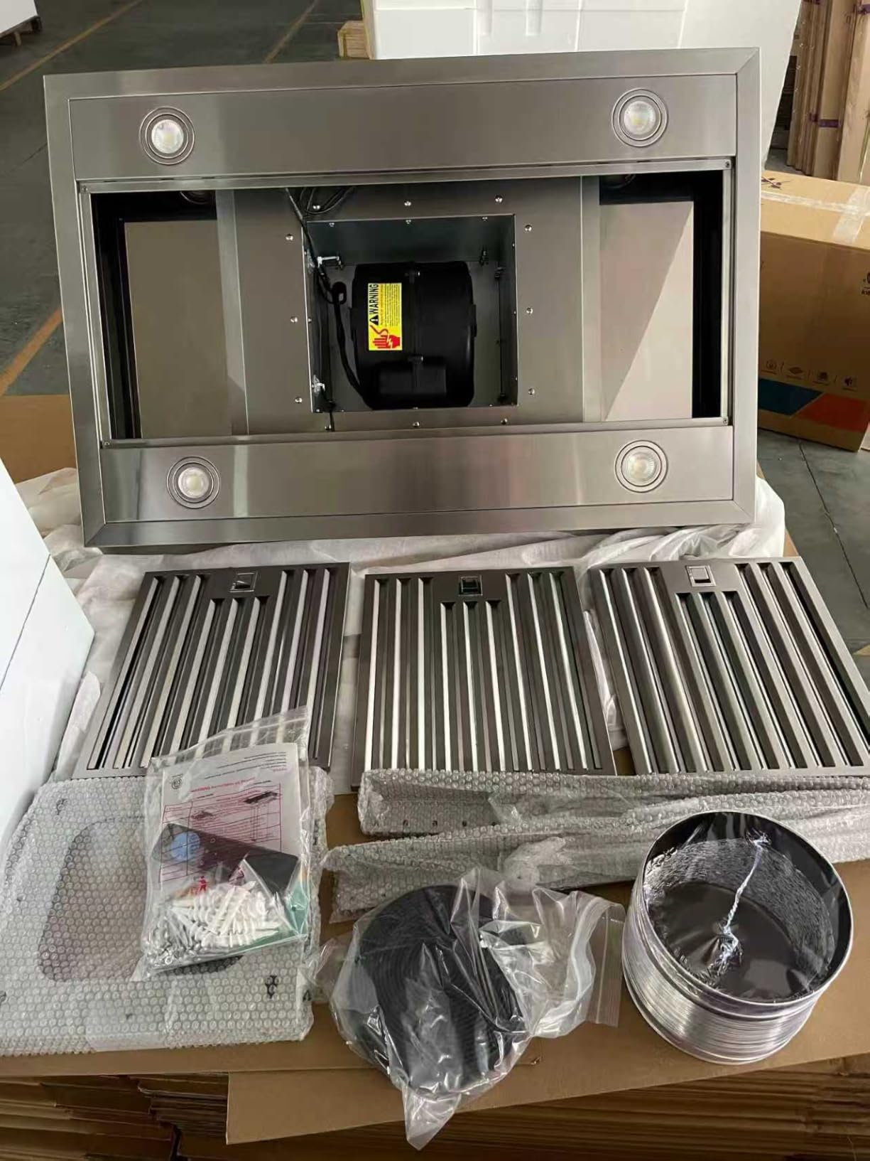 BRANO Island Range Hood 30 Inch with 900 CFM 4 Speeds, Voice/Gesture/Touch Control Kitchen Hood, Ducted/Ductless Convertible, Adjustable Lights Stainless Steel Vent Hood customer photo 2