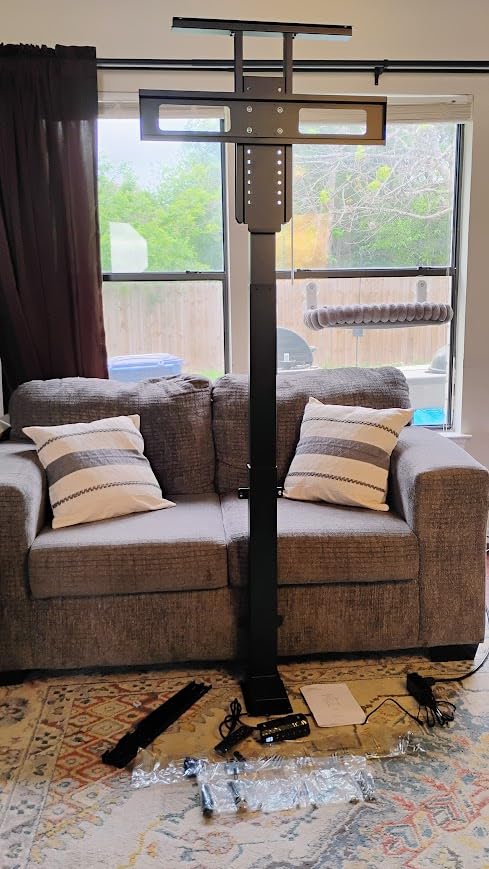 Motorized TV Stand for 32 to 70 inch Screens, Vertical TV Lift with Remote Control, Max VESA 600 x 400 customer photo 1