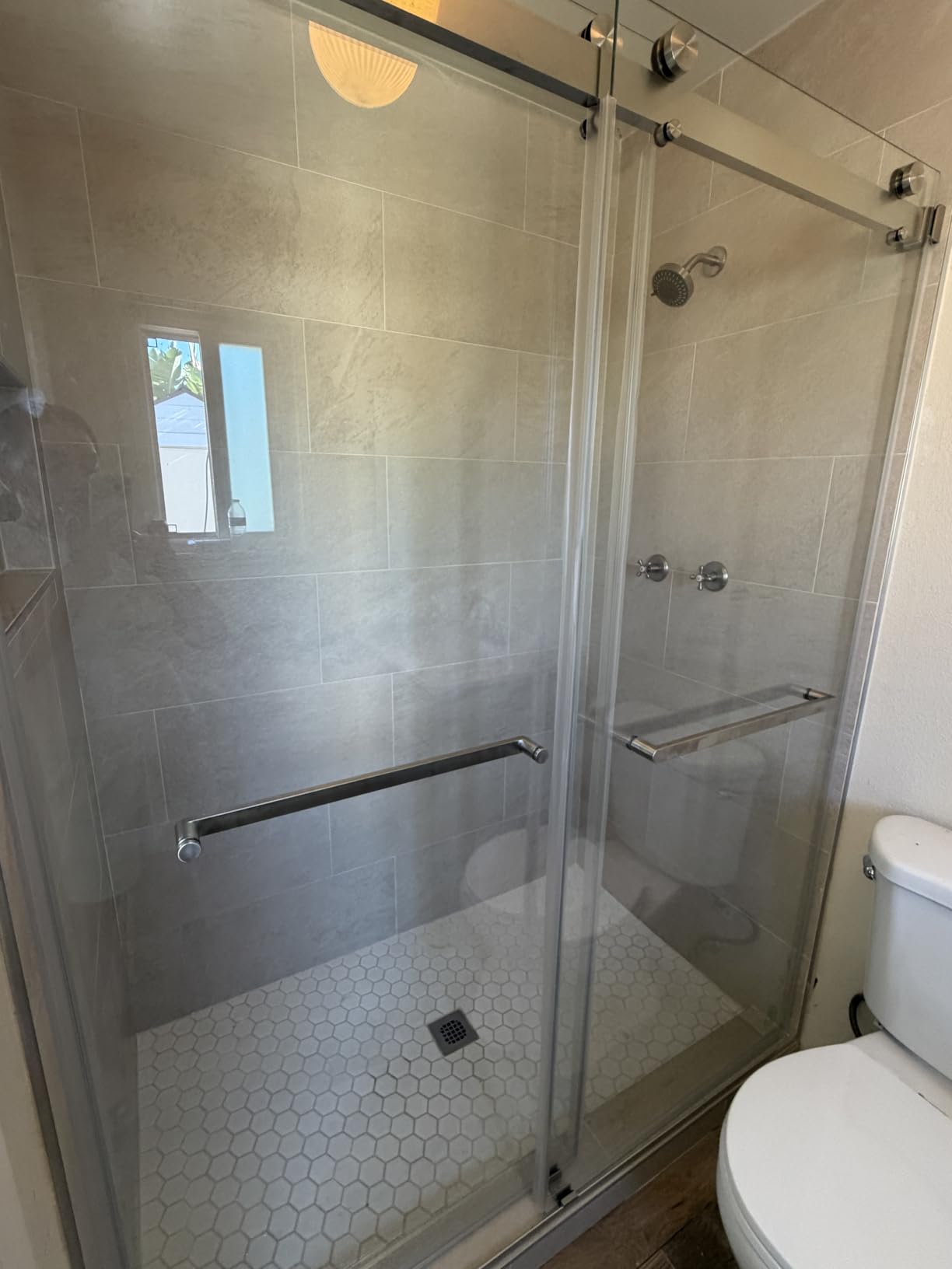 Frameless Stainless Steel Sliding Shower Door, 56-60