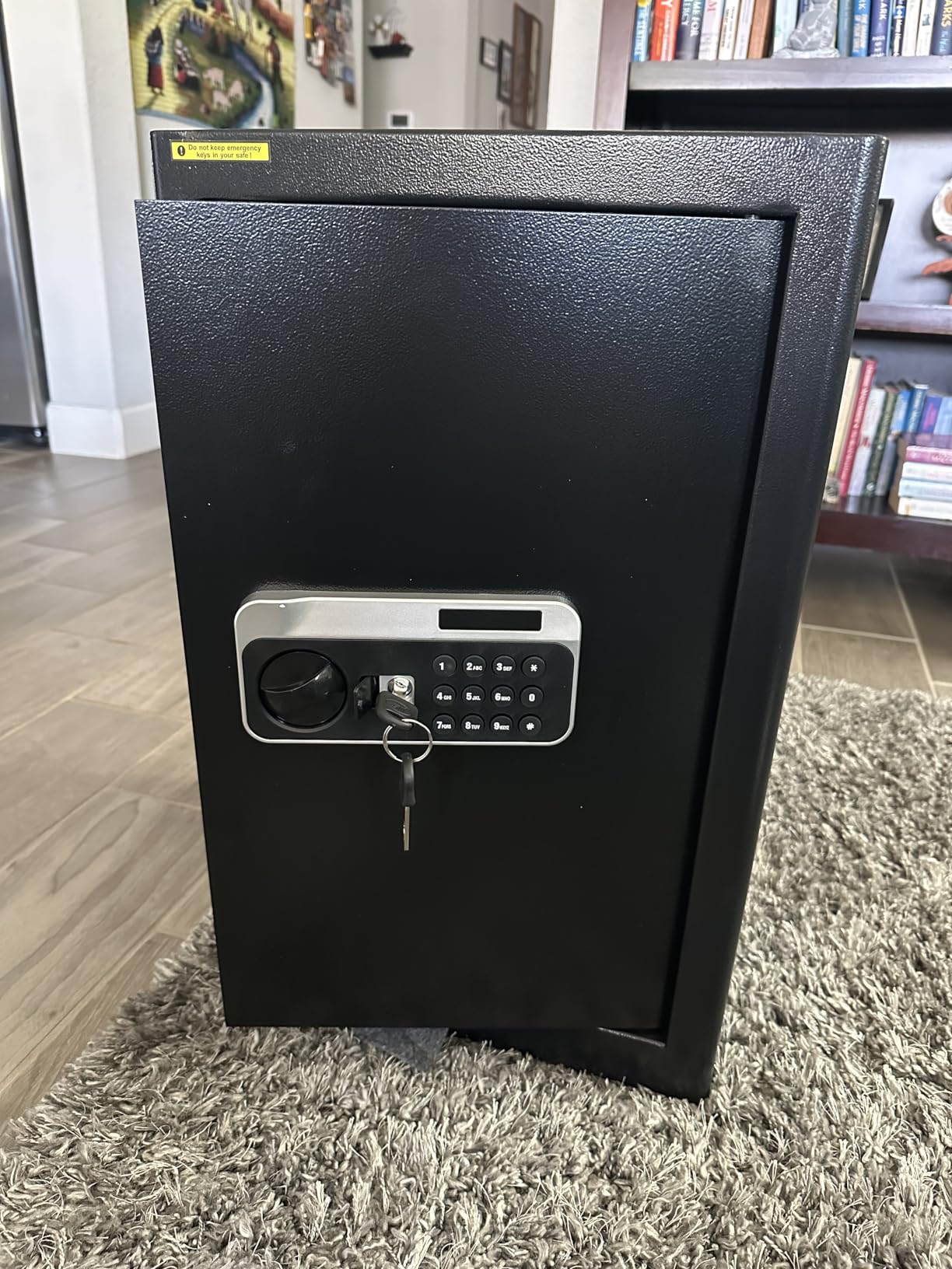 5.2 Cuft Large Floor Safe, Heavy Duty Fire Proof Safes for Home Use with Digital Keypad, Removable Shelves and Alarm System, Anti-theft Home Safe for Documents Money customer photo 2