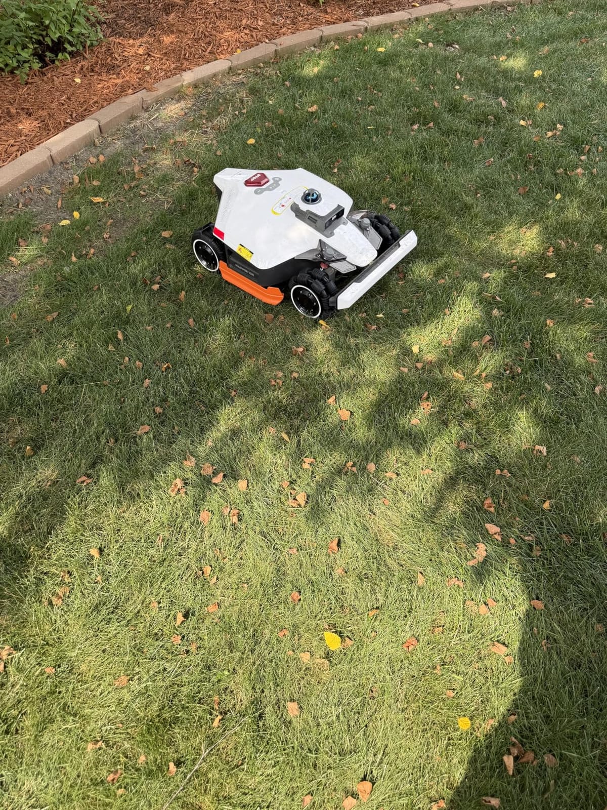 LUBA 3 AWD 3000H Robot Lawn Mower for 0.75 Acre, 360° LiDAR+NetRTK+AI Vision Tri-Fusion Positioning, All-Wheel-Drive for 80% Slopes, 30 Multi-Zone Management, Cutting Height 2.2