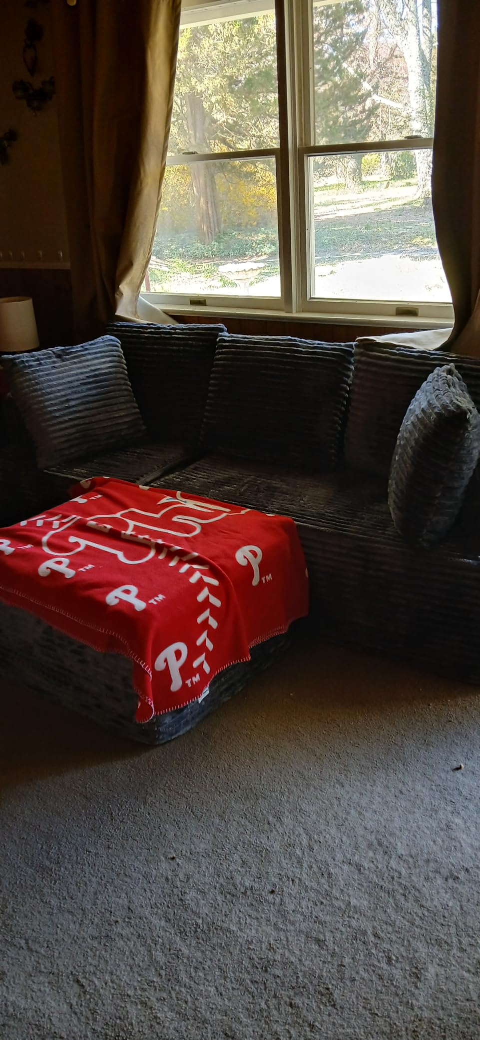 Korser Cloud Modular Sectional Sofa with L-Shaped, Boneless Couches for Living Room, Fluffy Comfy Corduroy Deep Seat with Ottoman, Bedroom, Apartment, No Assembly Required customer photo 2