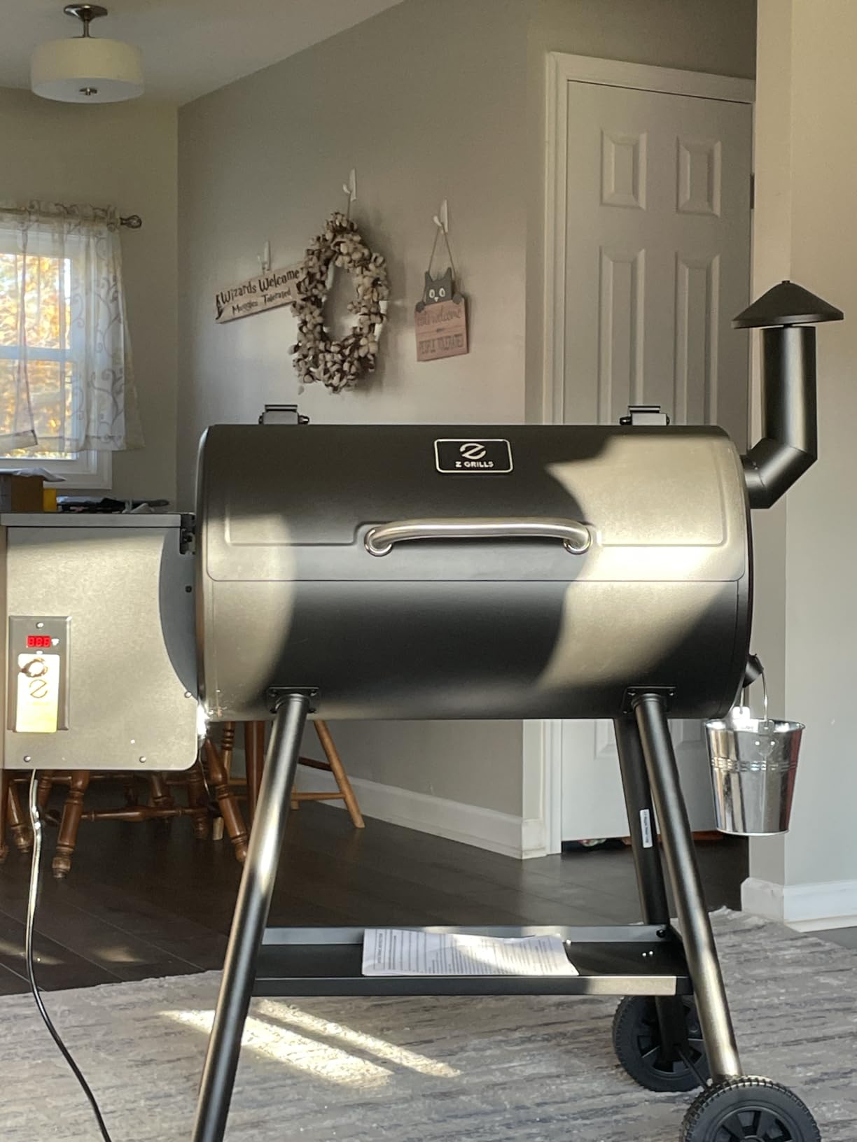 Z GRILLS 2026 Wood Pellet Grill & Smoker with PID V3.0 Controller, 459 Sq in Cook Area, Meat Probe, Foldable Shelf&Side Shelf, 8 in 1 BBQ Grill Outdoor Auto Temperature Control, Black, 450A customer photo 2