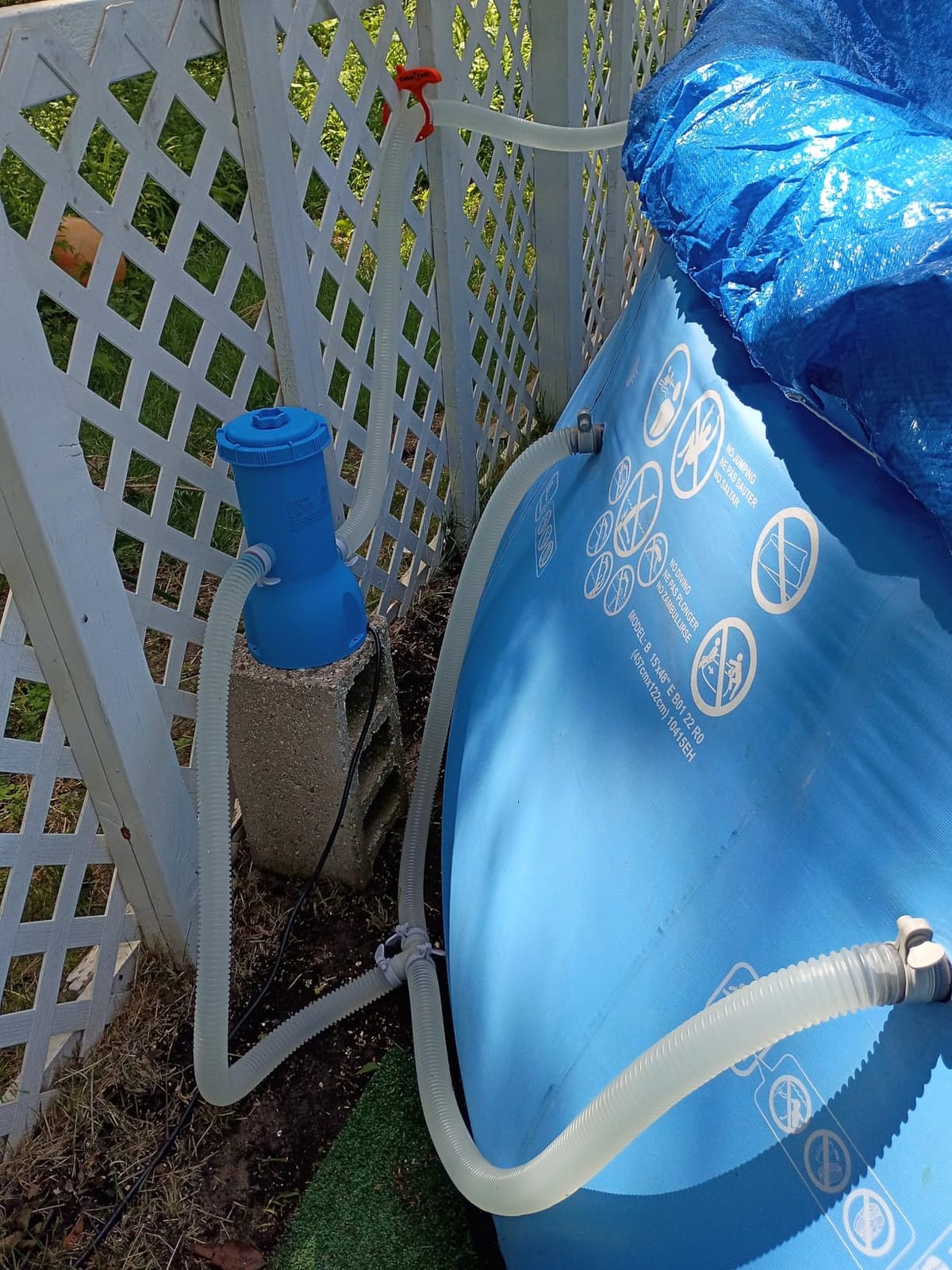 Pro 1000 GPH Above Ground Pool Filter Pump with GFCI Protection and Cartridge Filtration customer photo 2