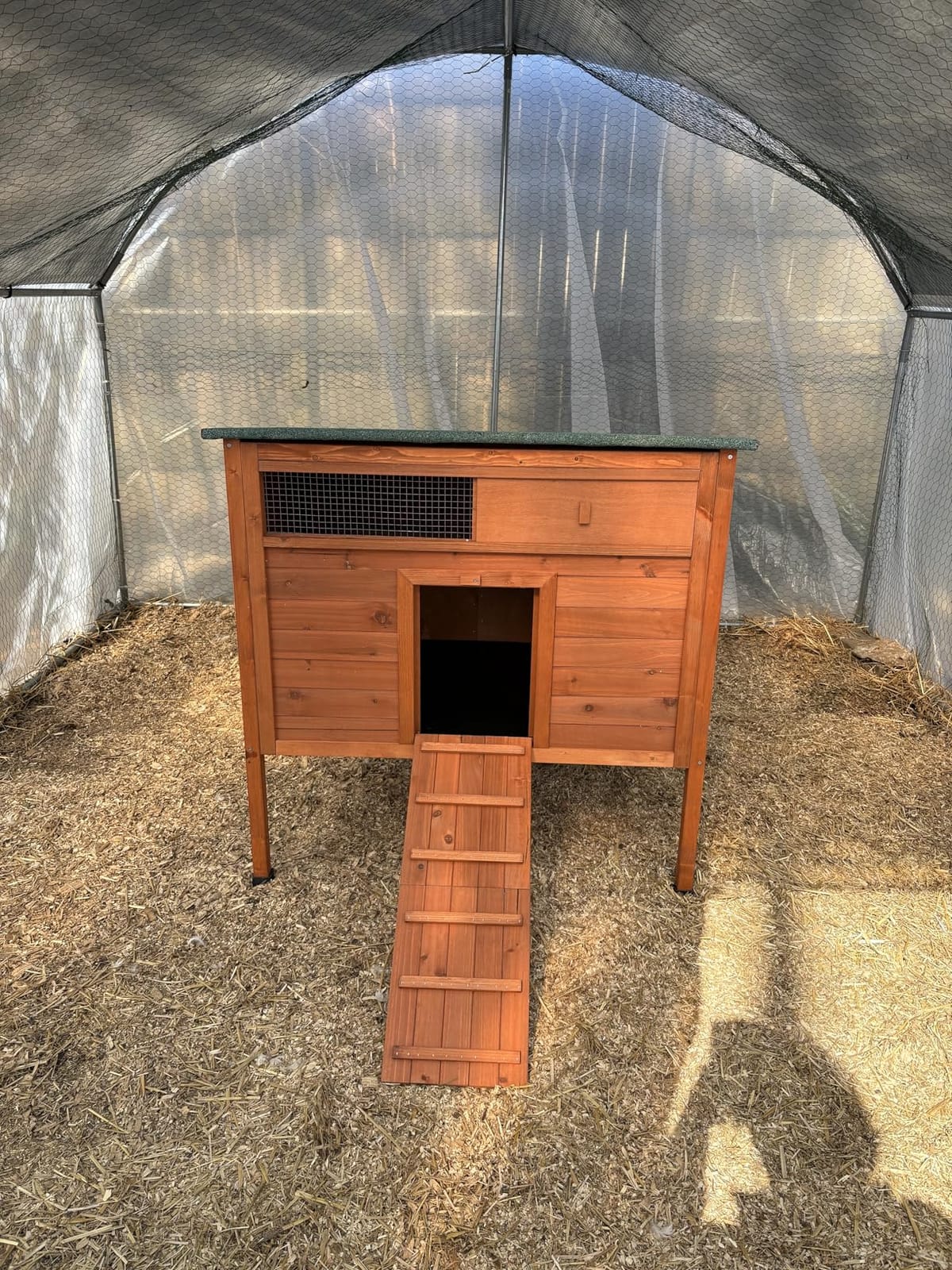 Wooden Duck Coop, Duck House for Outside with Larger Windows | Chicken Coop for Chicken Run with Elevated Legs, 2 Perches, 2 in 1 Ramp, Openable Roof customer photo 1
