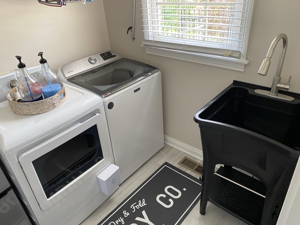 Rubbermaid Utility Sink Laundry Tub, Freestanding All-in-One Sink with Premium Stainless Steel Sprayer Faucet customer photo 1