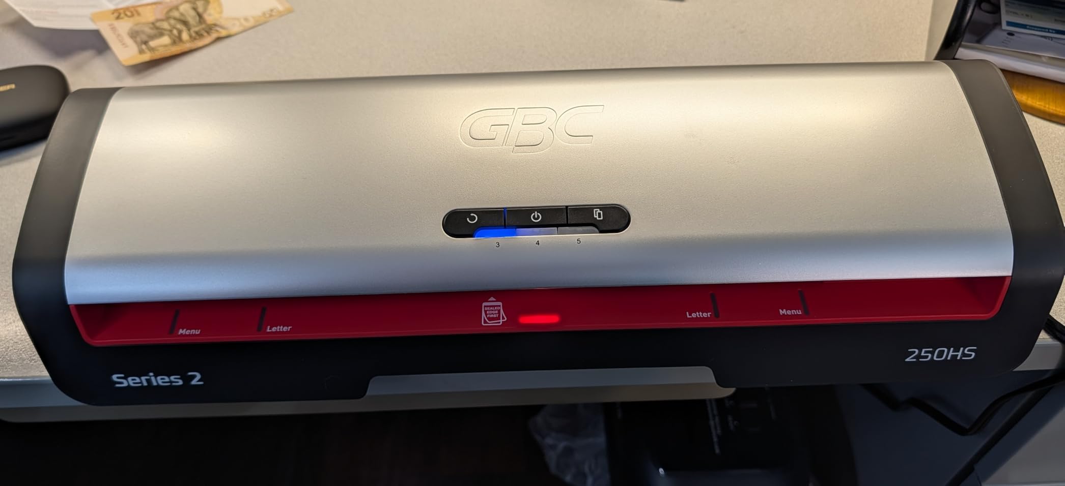GBC Laminator Machine, Smart Entry LED Guides, Jam Release, Wide 13