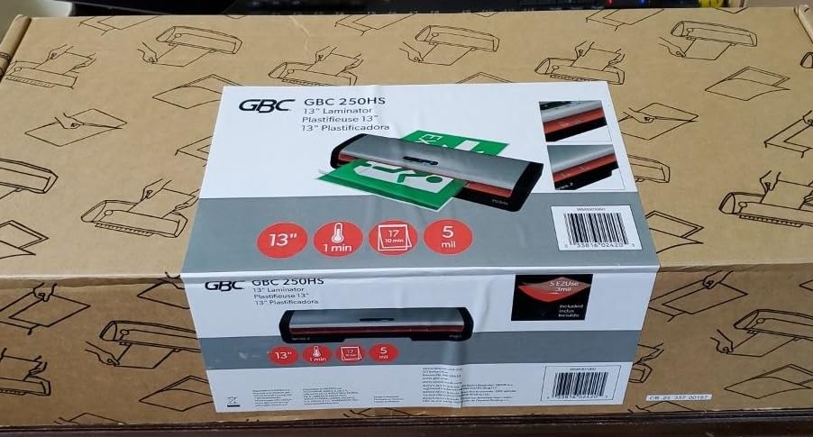 GBC Laminator Machine, Smart Entry LED Guides, Jam Release, Wide 13