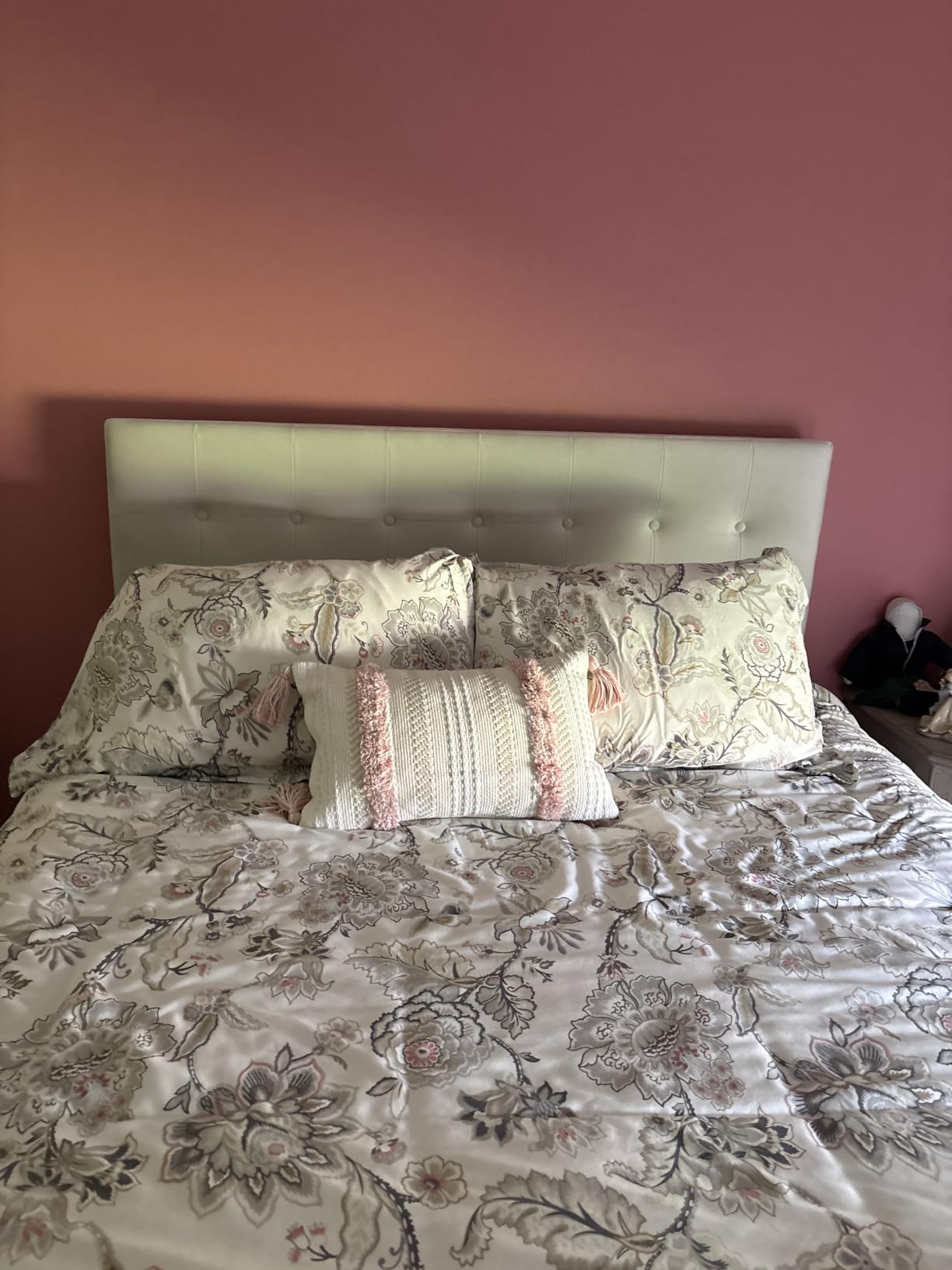 Modway Emily King Size Performance Velvet Headboard in Rust - Stain-Resistant Velvet Upholstery with Button Tufting and 7 Adjustable Height Positions customer photo 2
