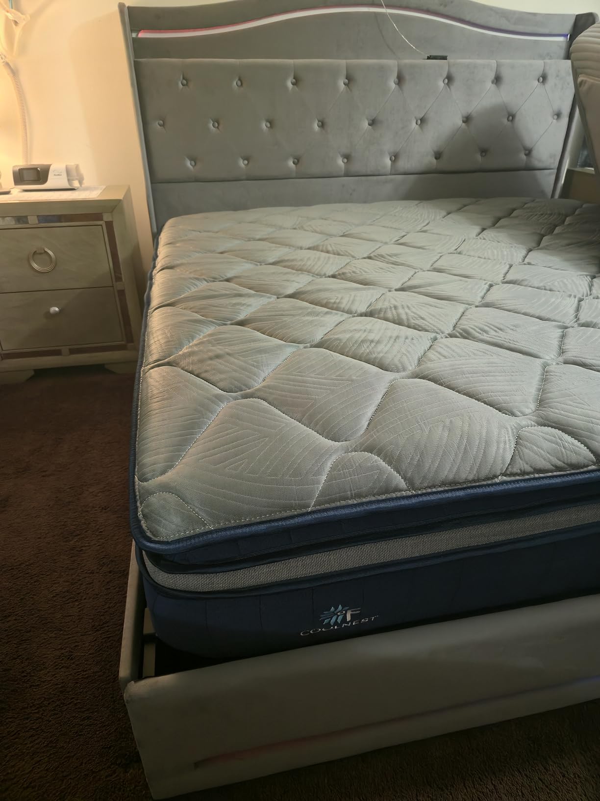 Sweetnight CoolNest 14 Inch Queen Mattress, Hybrid Queen Size Mattresses with DuoSense Pillow Top & Memory Foam for Feels up to 8° Cooler, Medium Firm Mattress Pressure Relief CertiPUR-US Certified customer photo 1