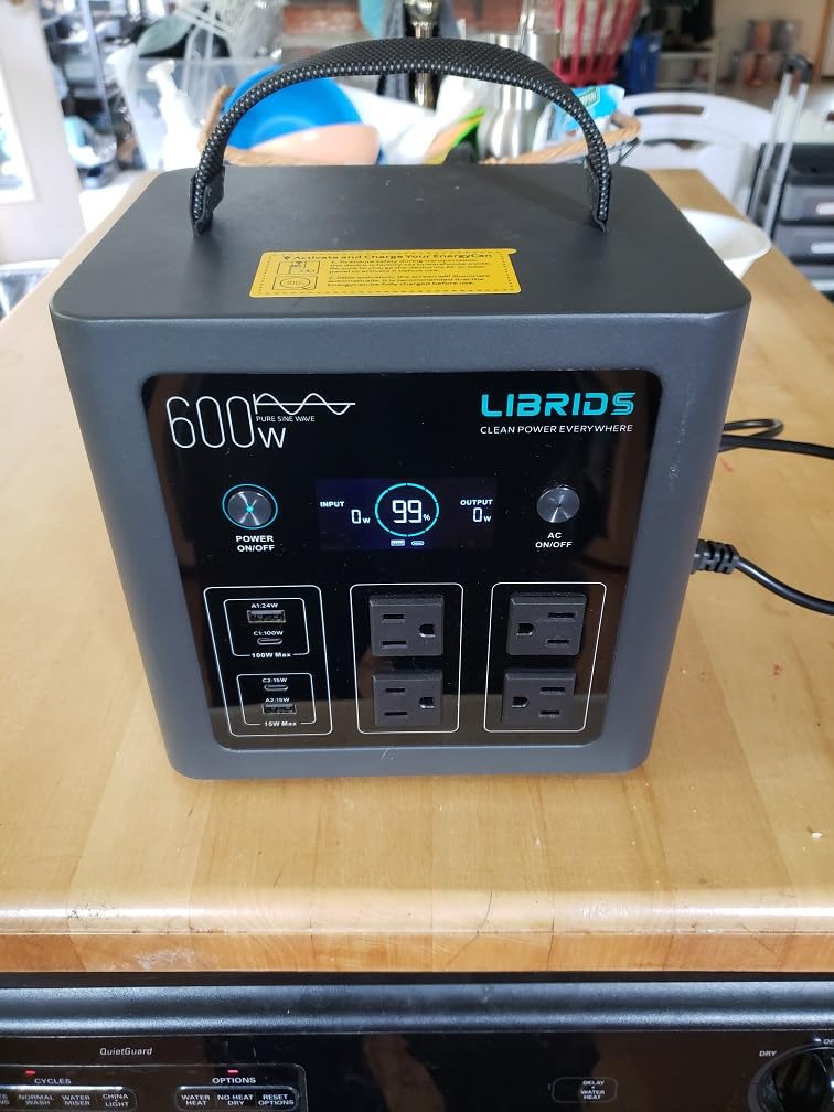 Portable Power Station 640Wh, 1200W Surge, Solar Generator 4 AC | Backup LiFePO4 Battery, 1.5Hr Charge, 10ms UPS, 8 Ports, Pure Sine Wave Metal Design for RV Camping, Home Backup & Emergency customer photo 2