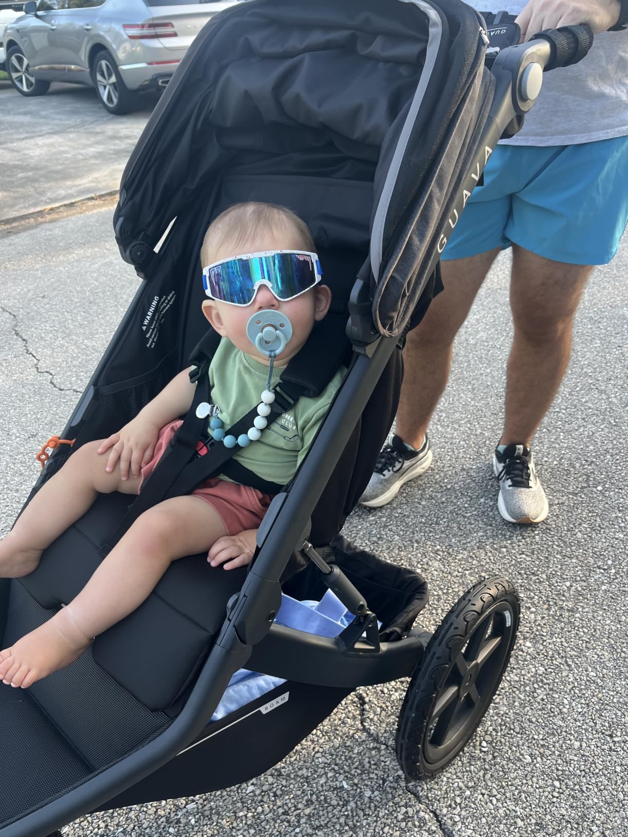 Guava Roam Jogging Stroller with 3D Nesting Fold | Compact-Folding Baby & Toddler Travel Stroller | All-Terrain Running Stroller | Portable Folding Stroller up to 60 lbs customer photo 1