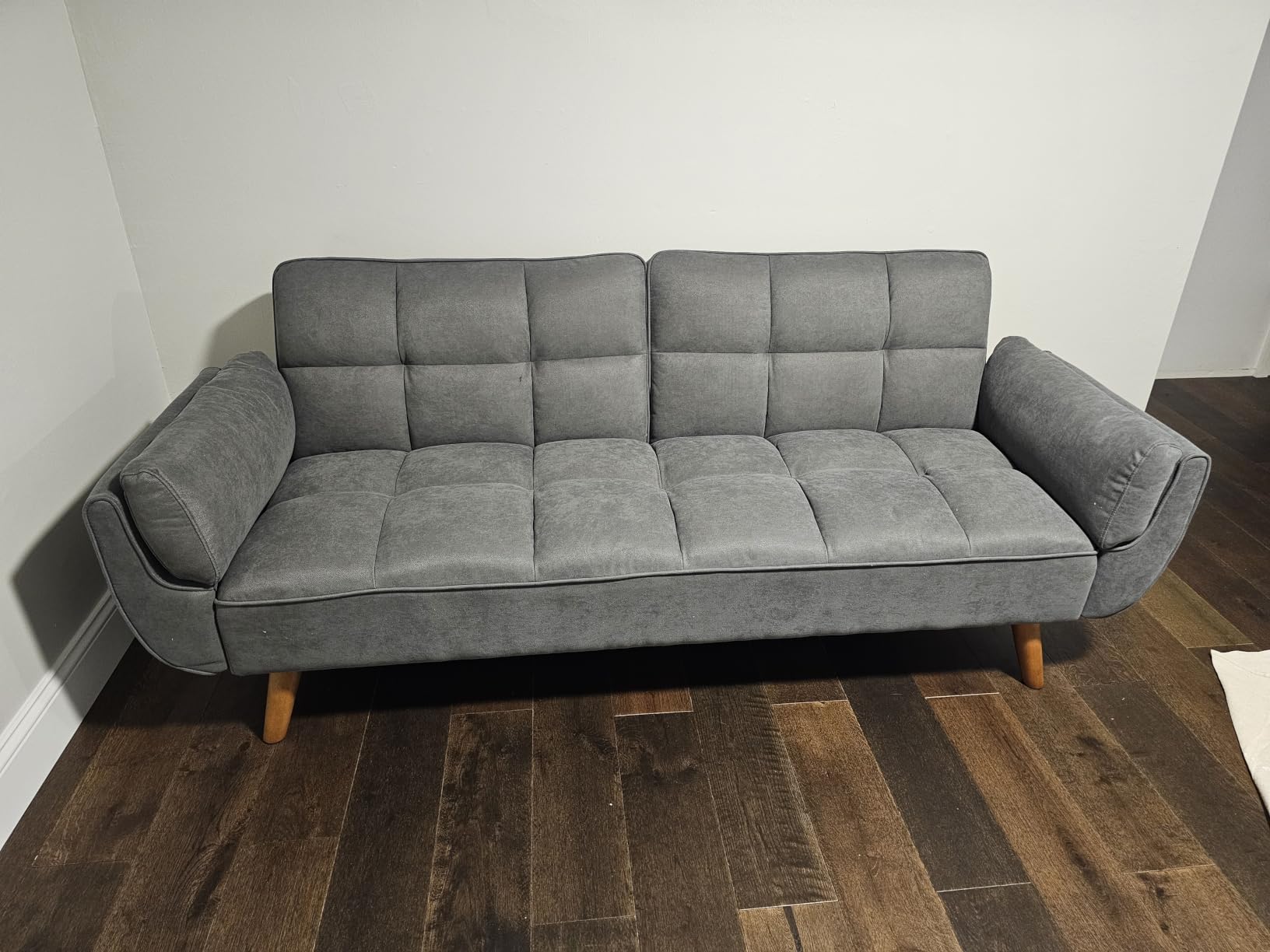 Futon Sofa Bed Modern Convertible Sleeper Sofa, 75