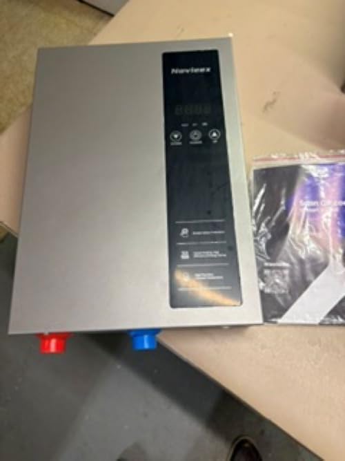 18kW Tankless Water Heater Electric, NOVIEEX 240V 3s Instant Hot Water Heater, Flow Rate Max 4.9 GPM, Supply for 2-3 Points, Indoor Installation, Ideal for Apartment, Garage, Salon, Bathroom, Kitchen customer photo 1