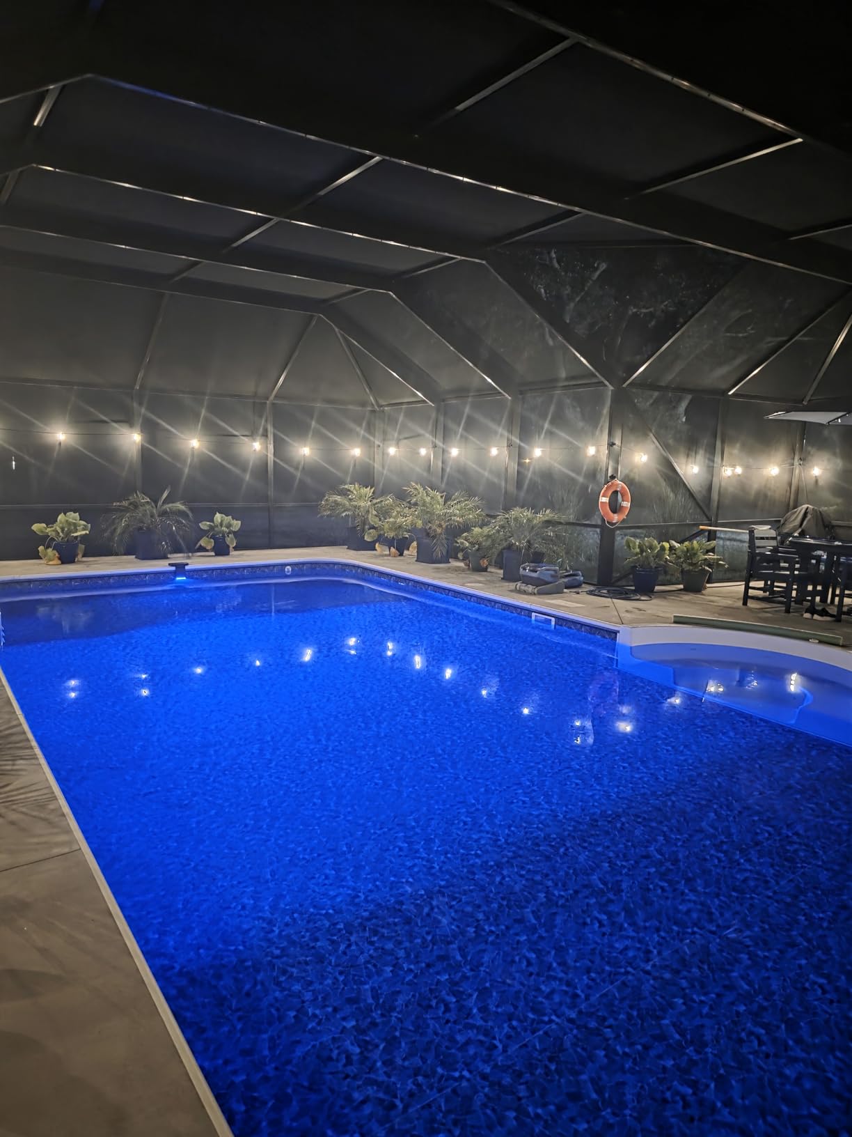 KARTOOSH Solar Pool Lights for Inground Pool Wireless Underwater LED Light | Extendable, 10000mAh battery capacity, 5W LED, 29 RGB Colors 4 Modes, Rechargeable, Light Sensing Timer, Remote, Waterproof customer photo 2