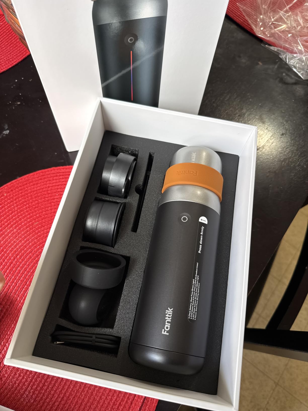 Fanttik Cafein 11 Portable Coffee Machine, 20 Bar Coffee Maker with USB-C | Portable&Compact, 135s Rapid Heating, Golden-Cup Extraction, IP65, 4500mAh*3, Travel, Fishing, Hiking, Party, Gym, Office customer photo 2