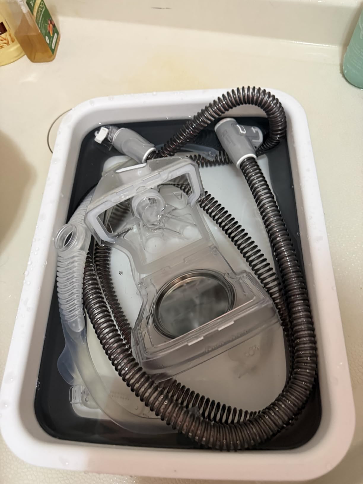 CPAP Cleaning Kit with Hose Dryer for Universal 22mm Tubing, Cpap Cleaner Supplies Includes Collapsible Wash Basin, Hose & Mask Brush, CPAP Holder & Hose End Caps | Make Cpap Cleaning Easier customer photo 1