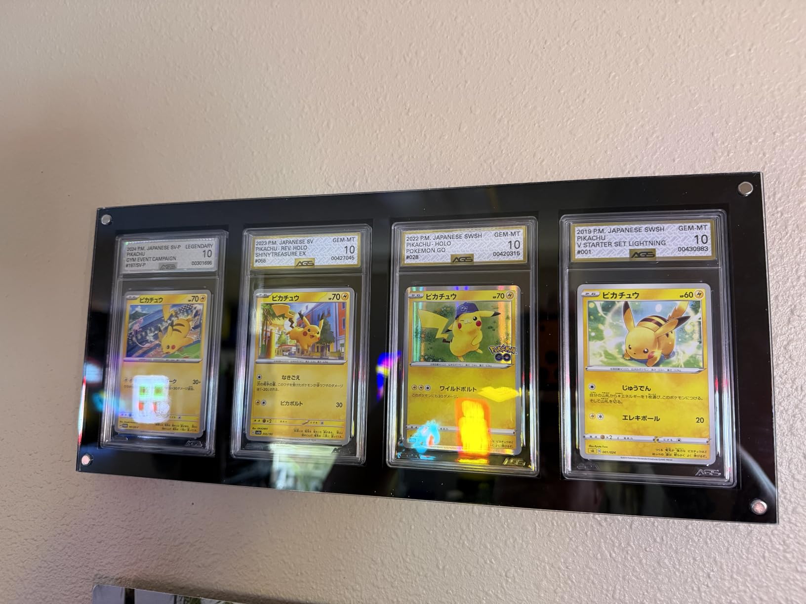 Acrylic Graded Card Display Frame for PSA Slabs, Wall Mount or Desktop Holder (1, Clear-5-Card) customer photo 2
