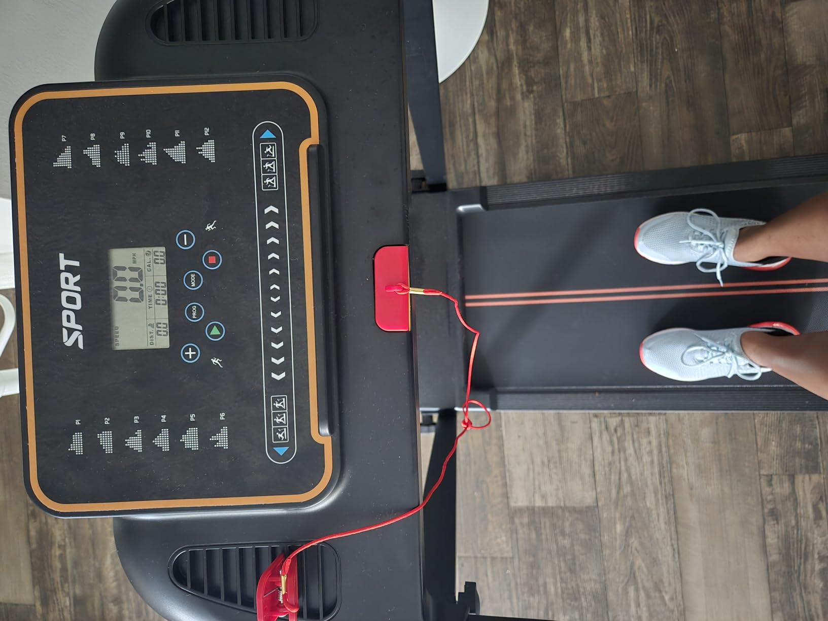 Treadmills for Home Walking Pad - Foldable Treadmill Under Desk with Handle Bar 0.6-6.2 MPH Portable Folding Pads Compact Running Machine Quiet Lightweight customer photo 2