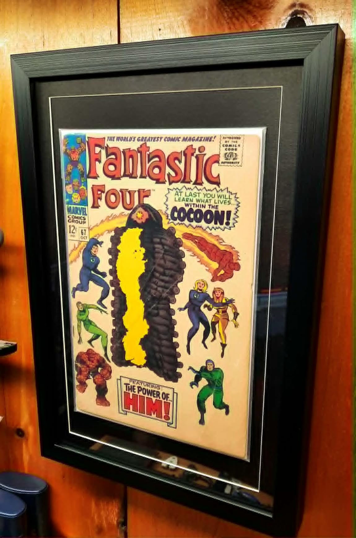 Graded Comic Book Frame for CGC Slabs, Black Comic Book Display Case Wall Mount & Tabletop Stand, Single Slab Showcase Frame for Display & Storage customer photo 1