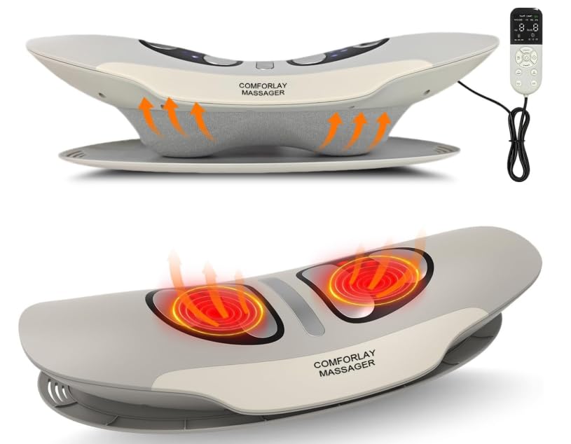 Electric Lumbar Traction Device for Lower Back Decompression | Sciatica Relief, Air Traction Back Stretcher, Lumbar Support Pillow, Lower Back Pressure & Stiffness Relief, Bed & Sofa customer photo 1