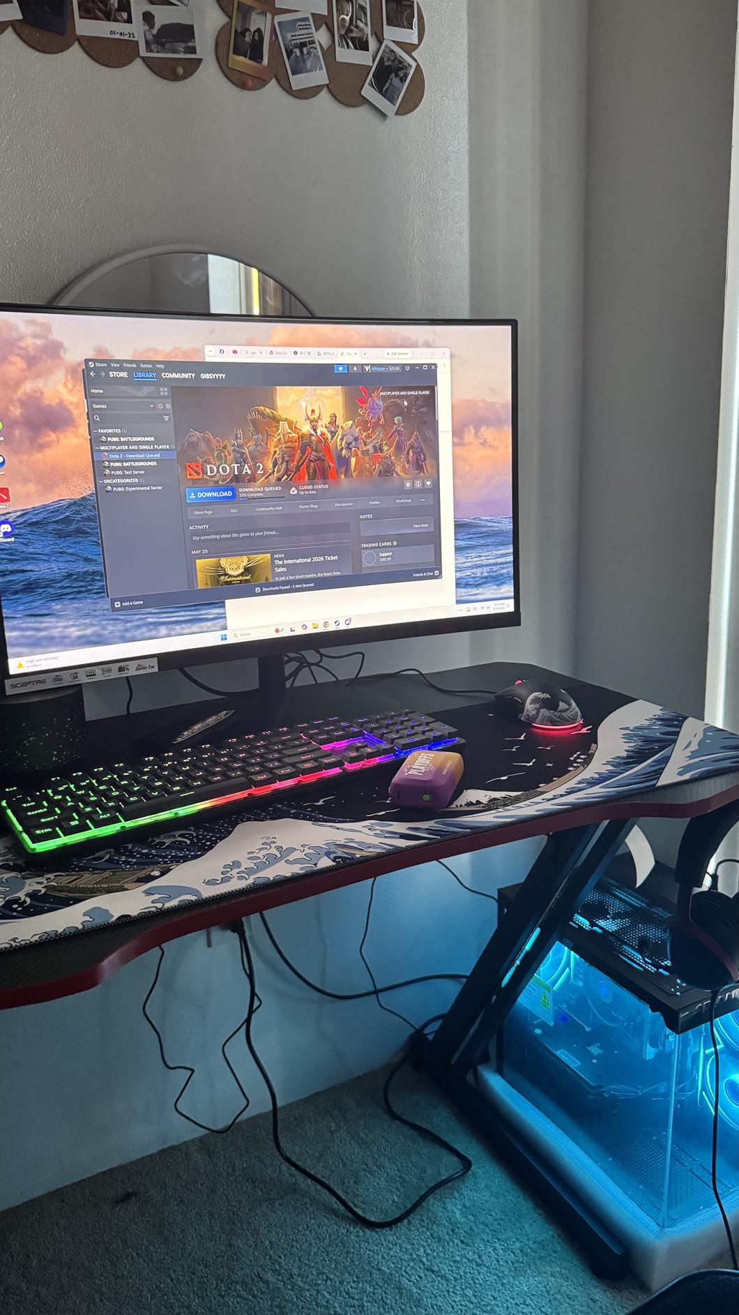 Redragon K771 Wireless Mechanical Keyboard, 108-Key Gaming Keyboard with 4 Extra Hotkeys, 5-Layer Noise Dampening, Pre-lubed Linear Switches, Hot-swap Custom RGB Keyboard for PC/Mac - Blue&White customer photo 2