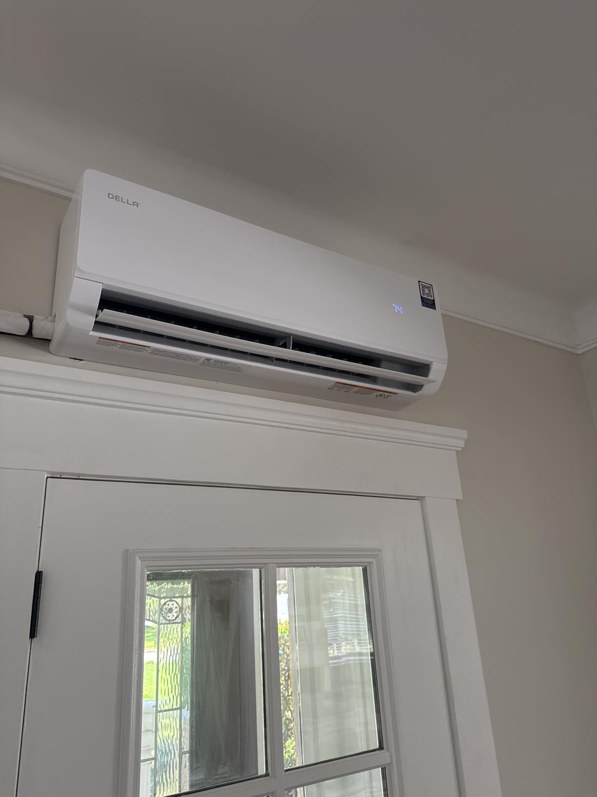 Della Vita Series 18000 BTU Mini Split Air Conditioner, Energy Efficient, 20 SEER2 230V, Cools up to 1000 Sq. Ft, 1.5 Ton Heat Pump, Works with Alexa & Wifi, Ductless Inverter System, Pre-Charged, 16ft Kit customer photo 1