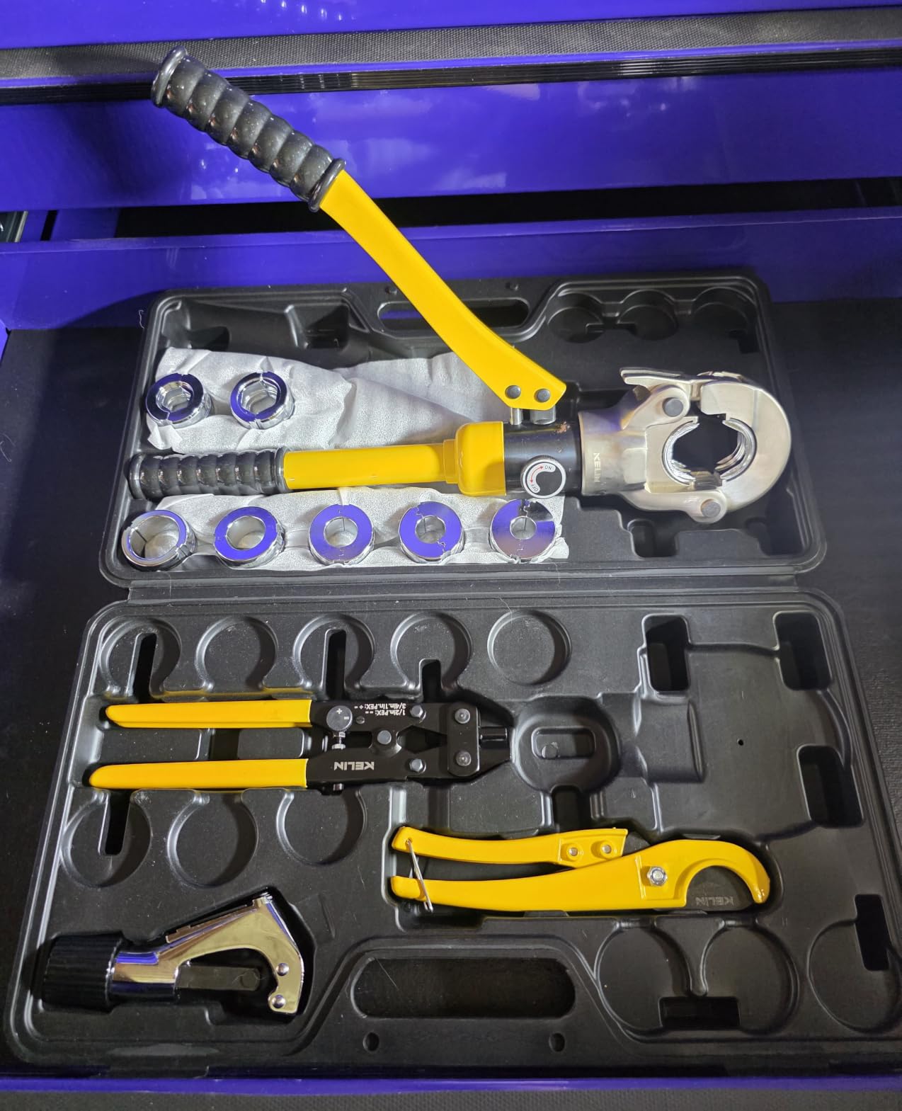 KELIN Hydraulic Copper Pipe Tube Fittings Crimping Tool | with 1/2