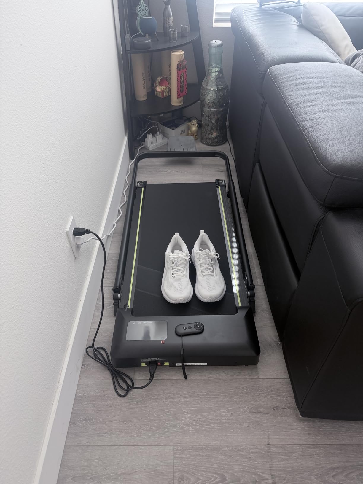 Walking Pad Treadmill with Incline and Height Adjustable Handle Bar | Small Foldable Treadmills for Home,3.0HP Under Desk Walking Pad,Compact Quiet for Apartment Office customer photo 2