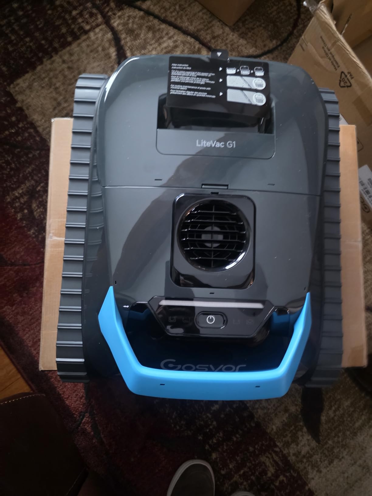 (2026 Upgrade) Gosvor Pool Vacuum LiteVac G1, Wall & Waterline & Shallow Area Cleaning, Up to 200-Min Runtime, Ultra-fine Filter, 15.2 lbs, Smart Navigation & App, for Pools up to 2153 sq.ft, Orange customer photo 1