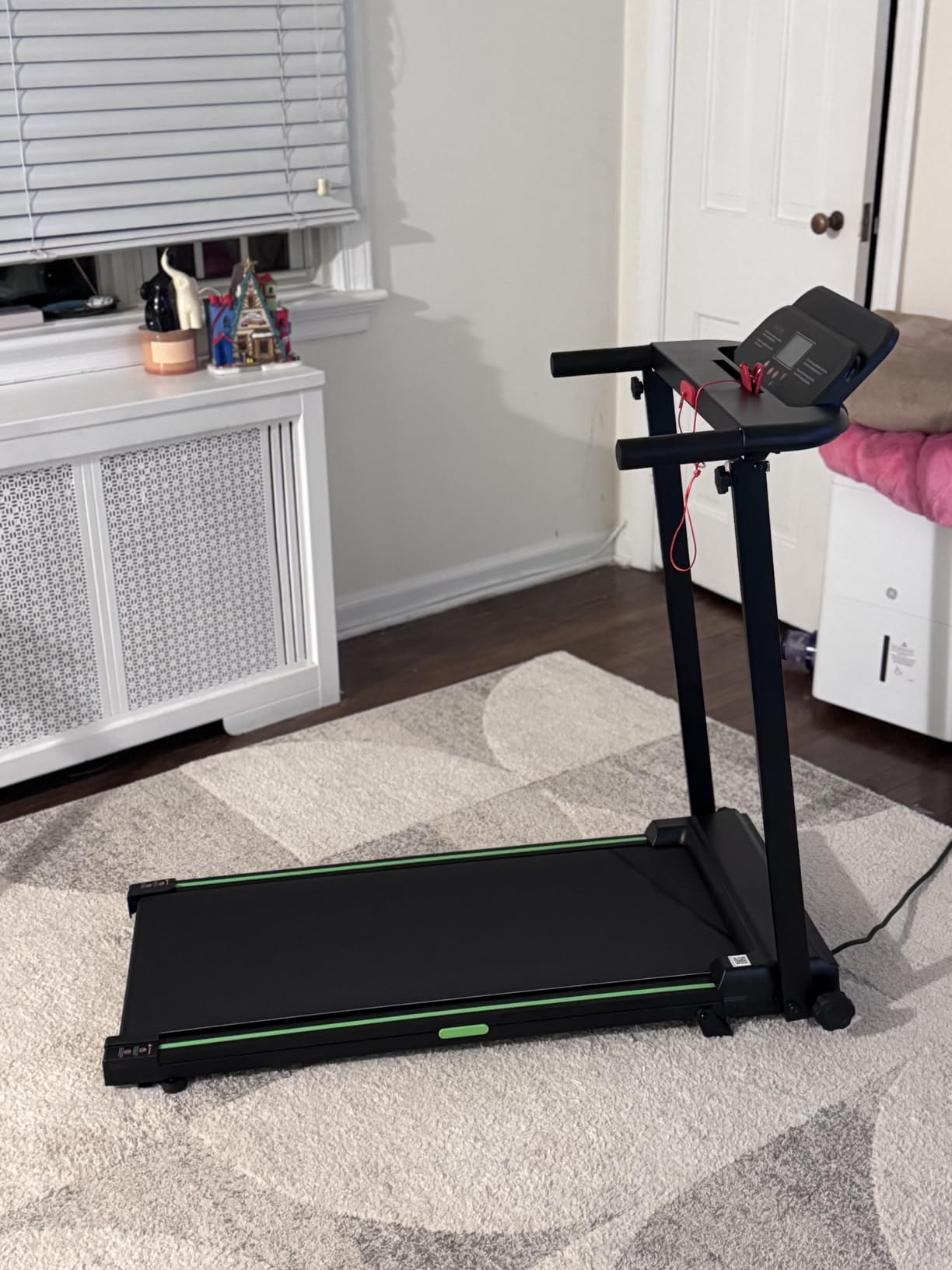 Treadmills for Home, Walking Pad with Incline, Caminadoras para Hacer Ejercicio, 0.6-6.2 MPH Portable Foldable Under Desk Caminadora, Eléctrica Casa Tredmill, Folding Compact Running Machine customer photo 2
