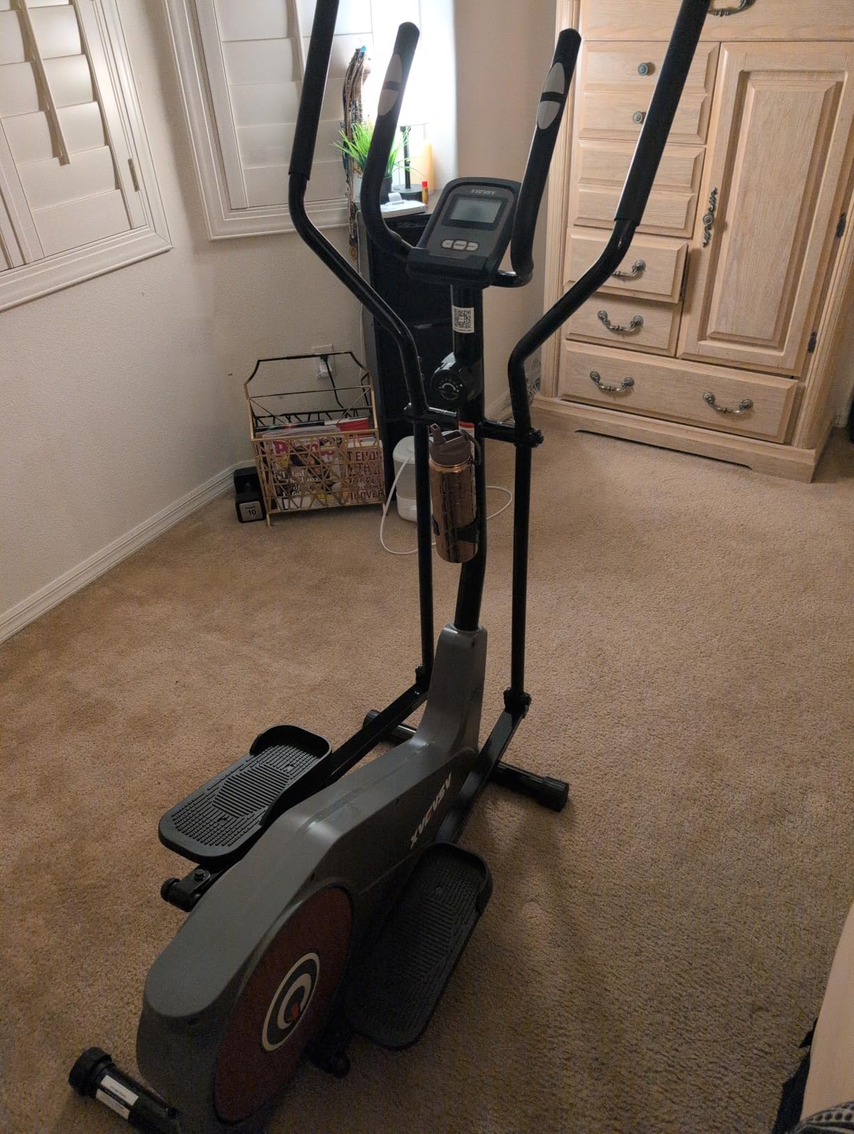 Elliptical Exercise Machine, Elliptical Machine for Home 15.5IN Stride | Elliptical Trainer with Quiet Magnetic 16-Level Resistance, Support KP/ZT Smart Fitness APP, 400 LBS Weight Capacity customer photo 1